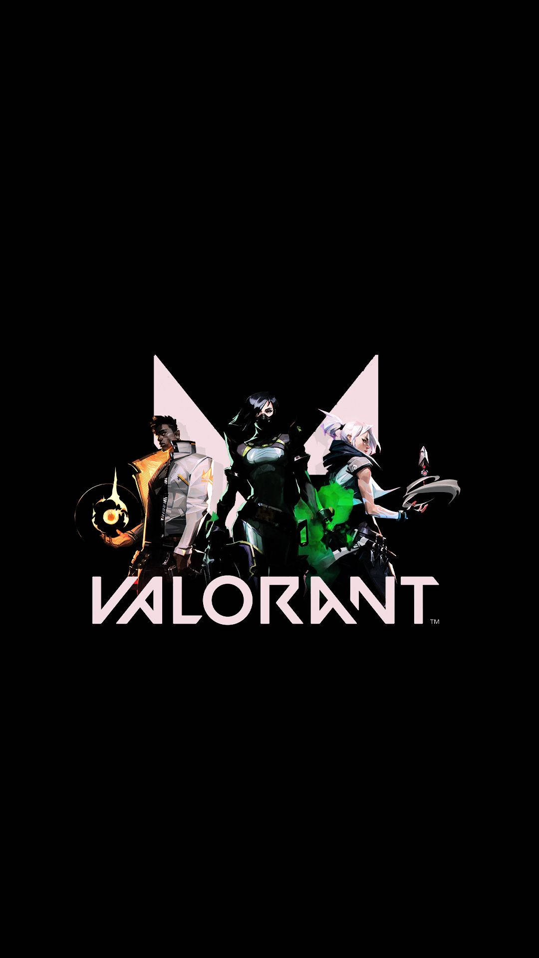 Valorant-logo som baggrundsbillede til telefon Wallpapers