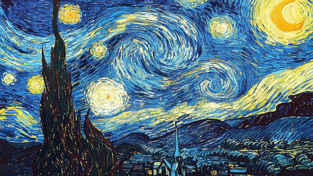 Van Gogh Blåt Maleri Wallpapers
