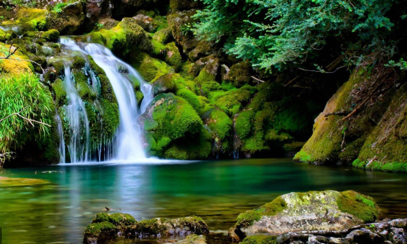 Vandfald 3D Natur Wallpapers