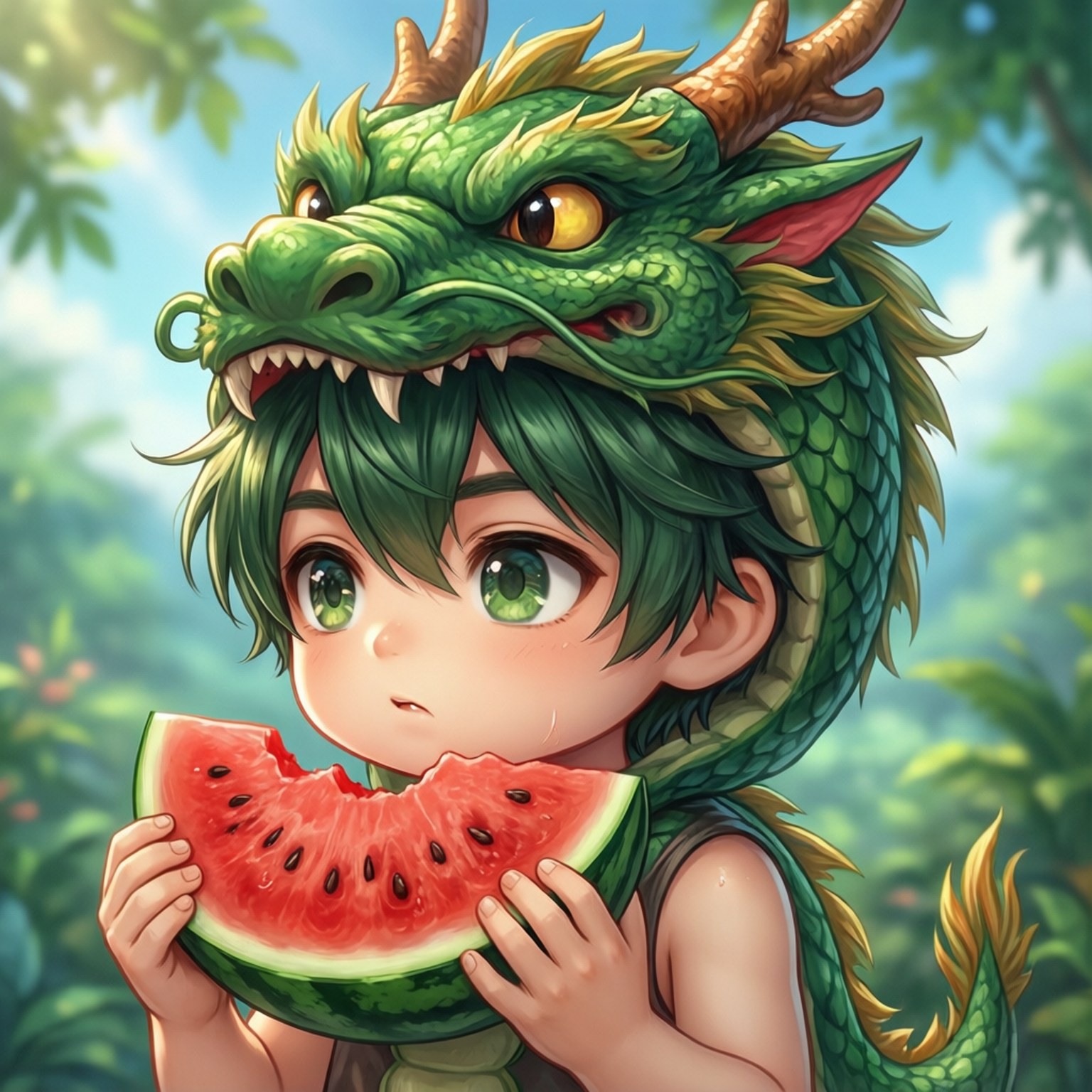 Vandmelon Dragehat Wallpapers