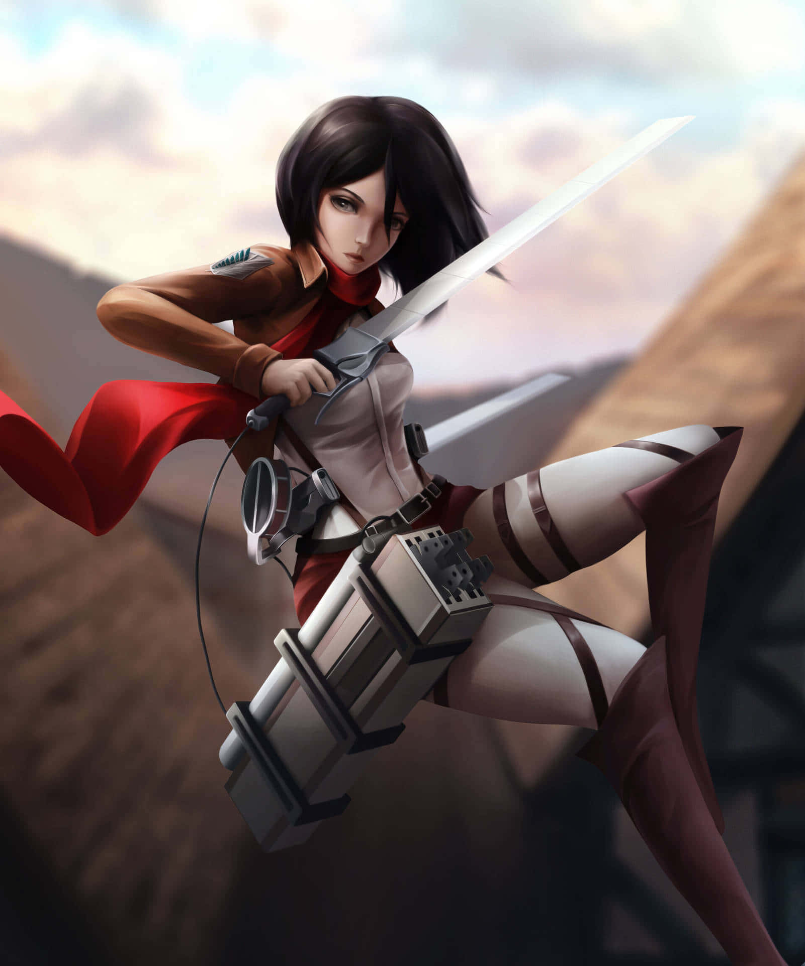 Varm anime Mikasa Ackerman Shingeki Wallpapers