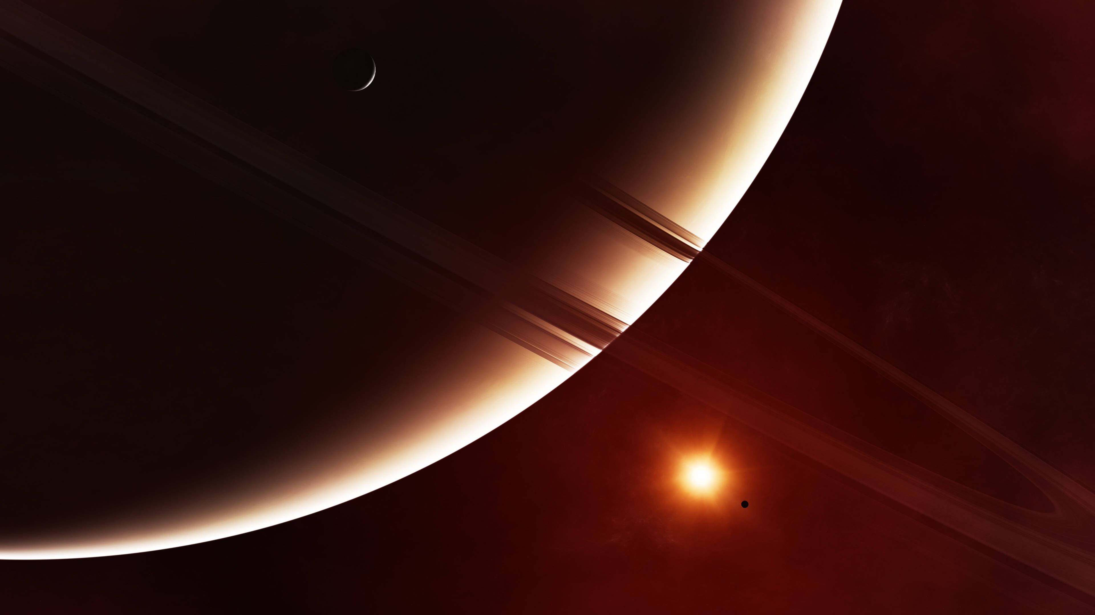 Varm Saturn 4K Wallpapers