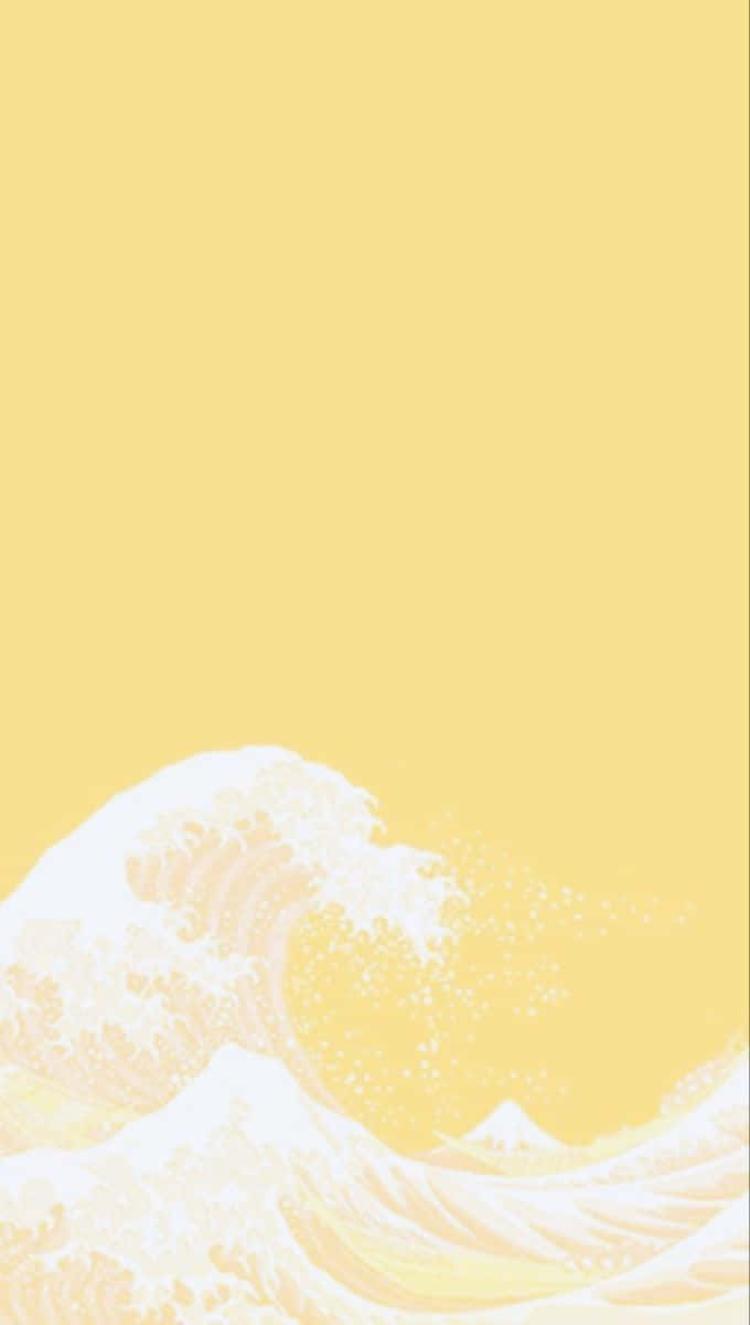 Varme, solrige gule nuancer i et drømmeagtigt landskab Wallpapers