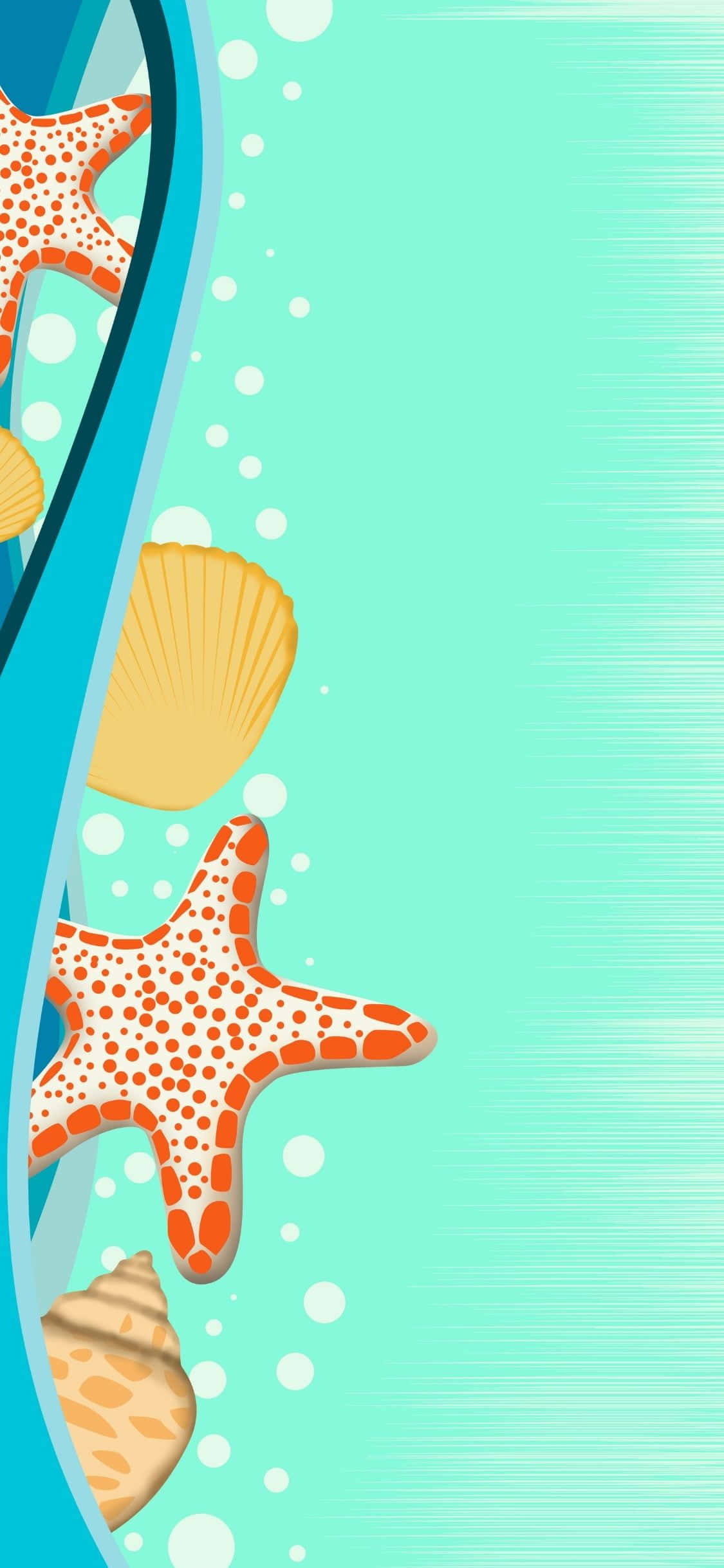 Vektorillustration iPhone X sommerbaggrund Wallpapers