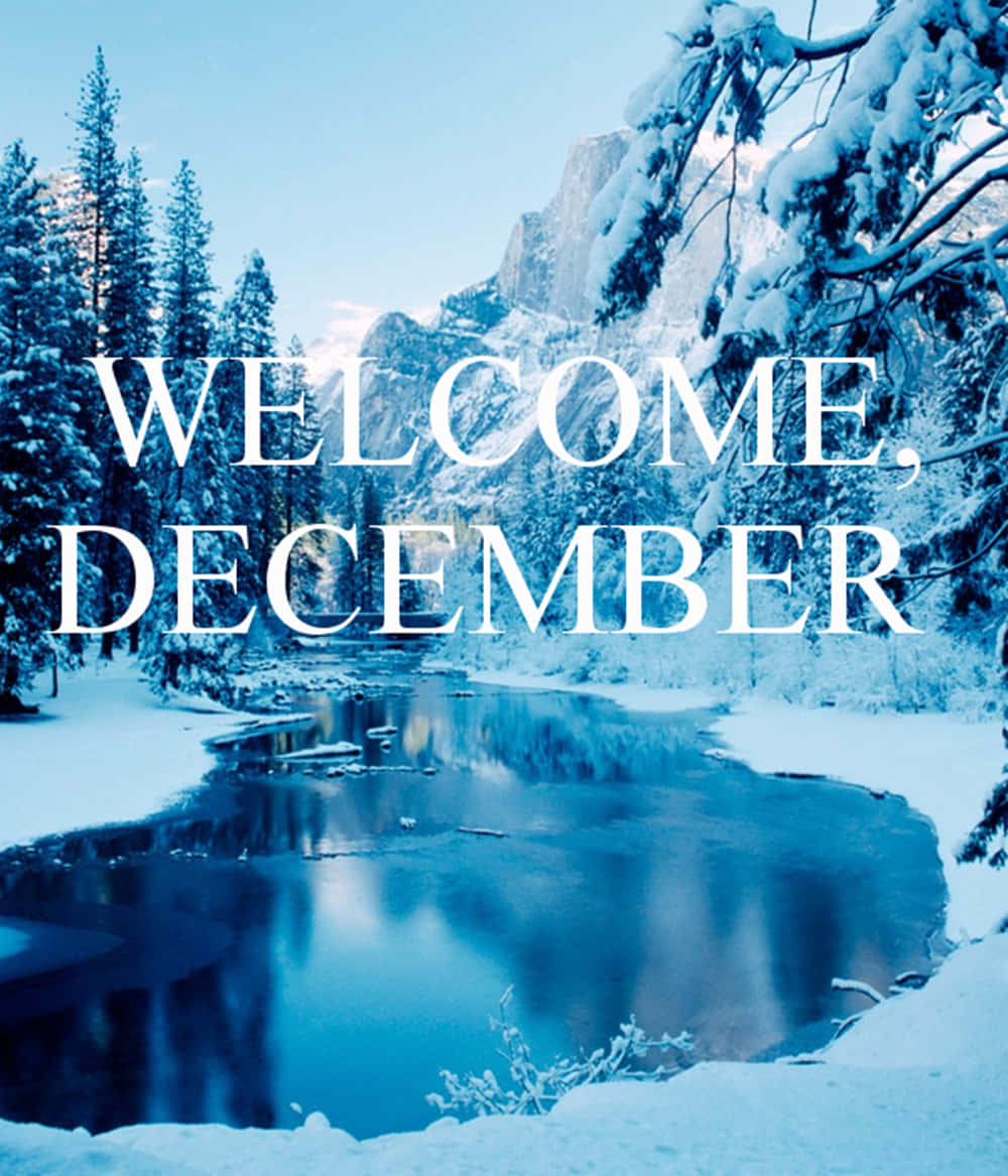 Velkommen December Vintersø Bjergsø Wallpapers