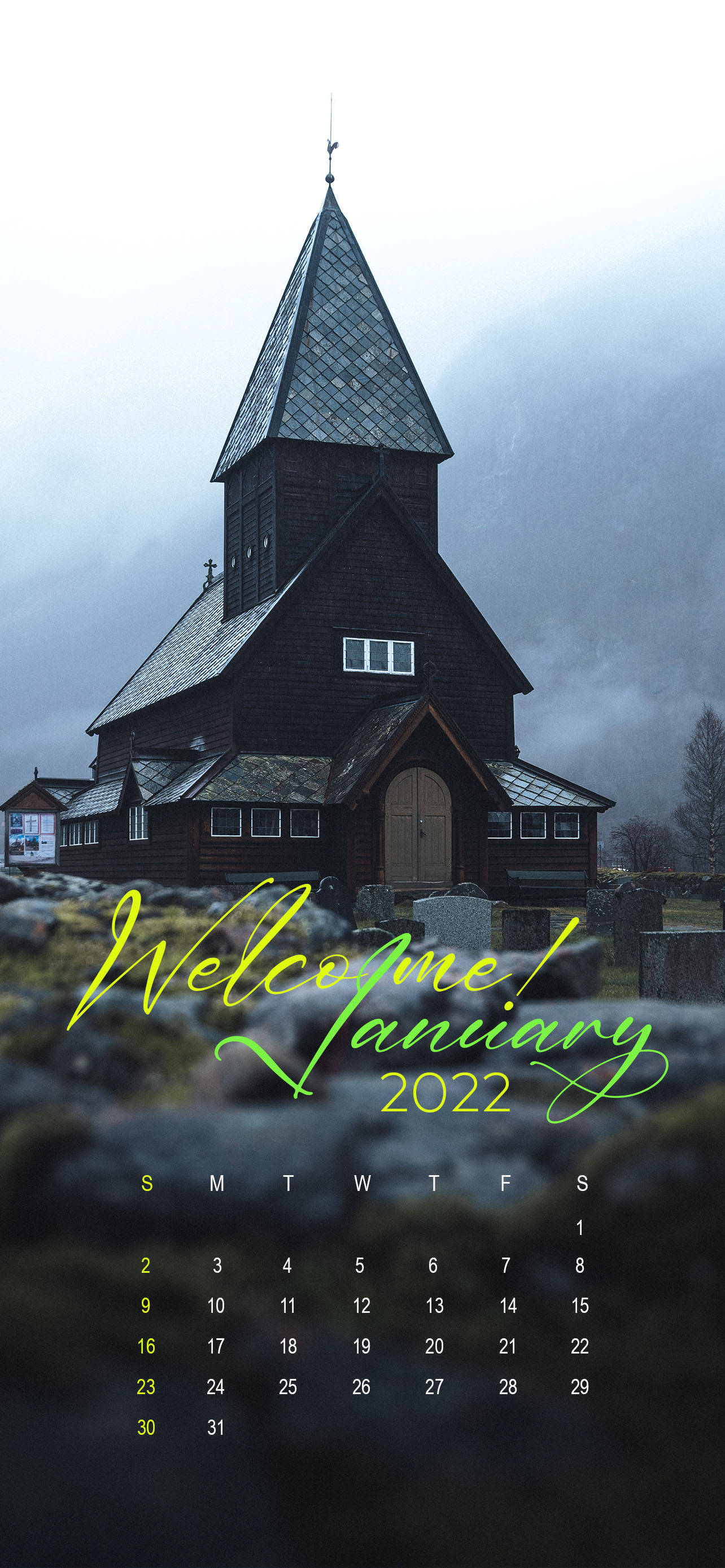Velkommen Januar Kirke Wallpapers