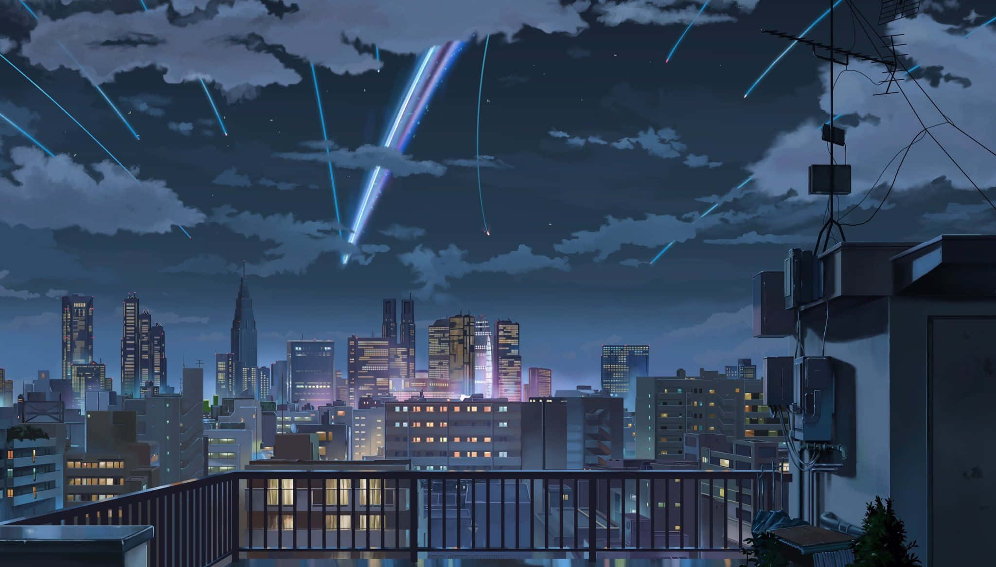 Velkommen til Anime City, det perfekte sted for alle anime-fans Wallpapers