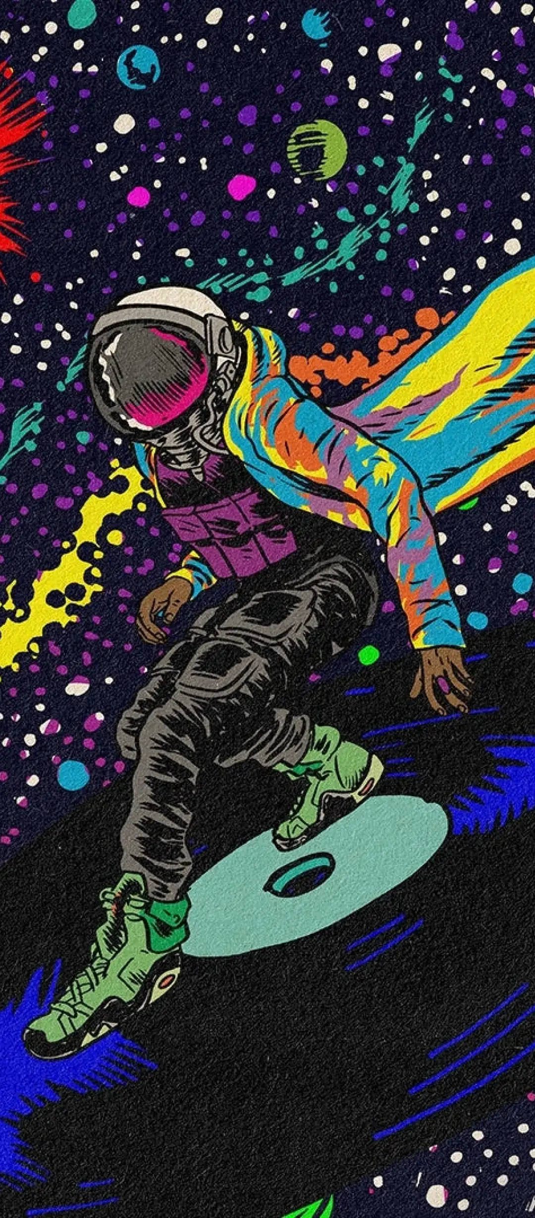 Vibey Disco Spaceman Wallpapers