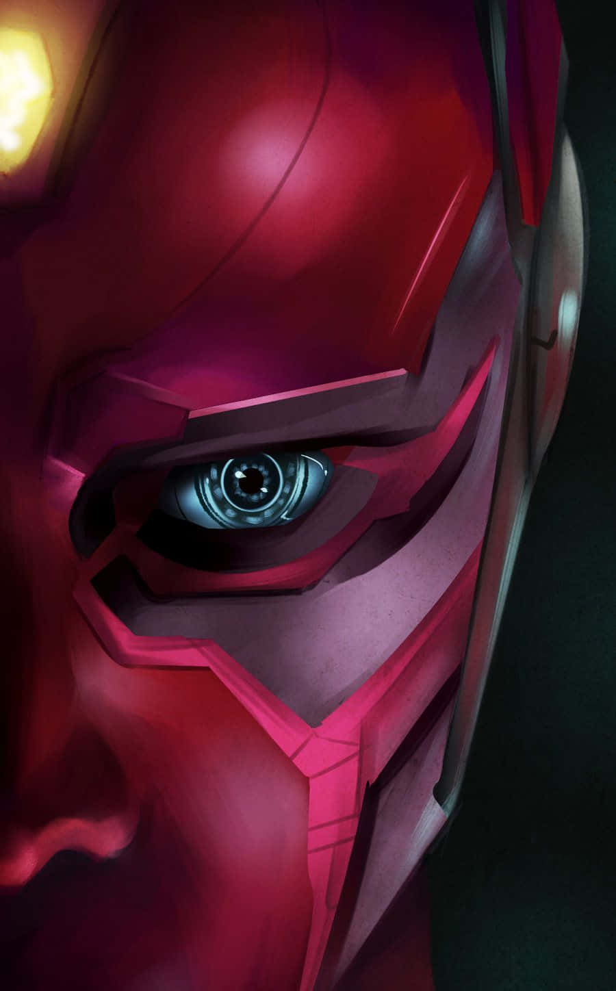 Vibranium-hovedet Vision fra Avengers Wallpapers