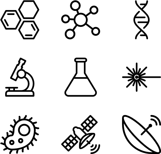 Videnskabsikoner sæt Wallpapers