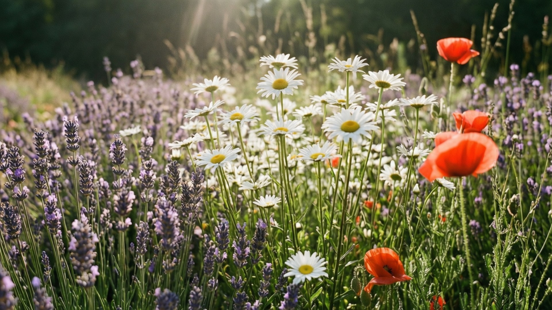 Vildblommeeng Drøm Wallpapers