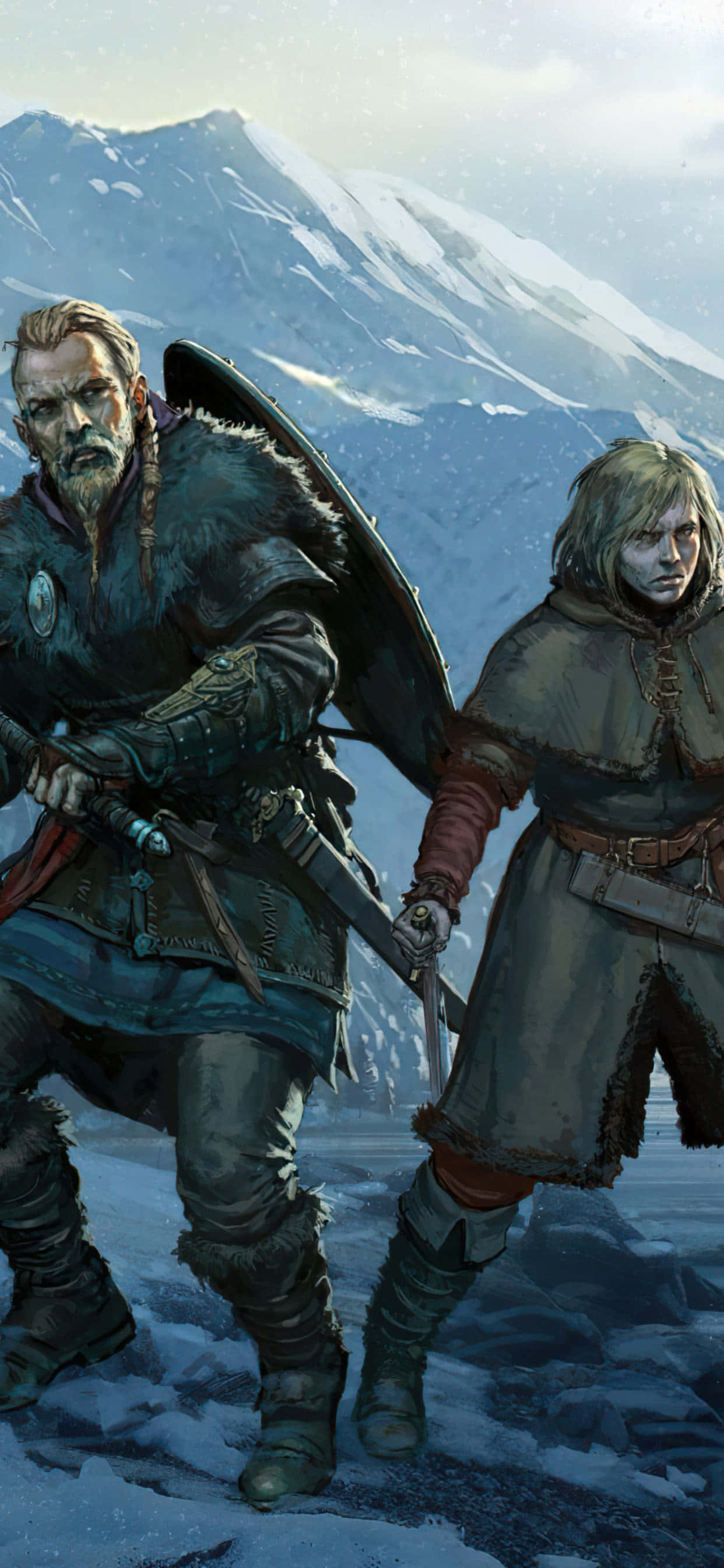 Vinland Saga iPhone Xs Max Assassin's Creed Valhalla Baggrund Wallpapers