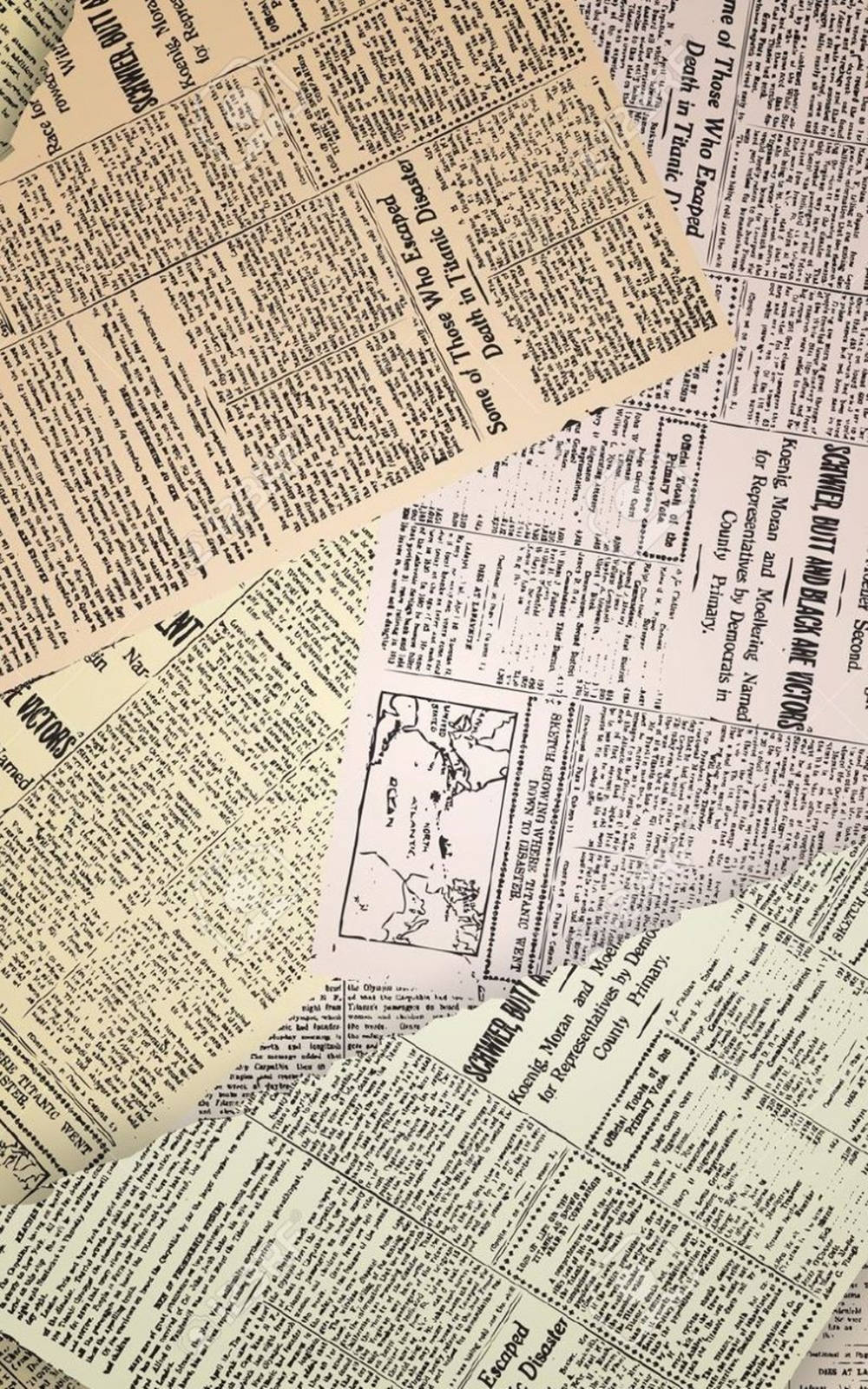 Vintage Avisæstetik Wallpapers