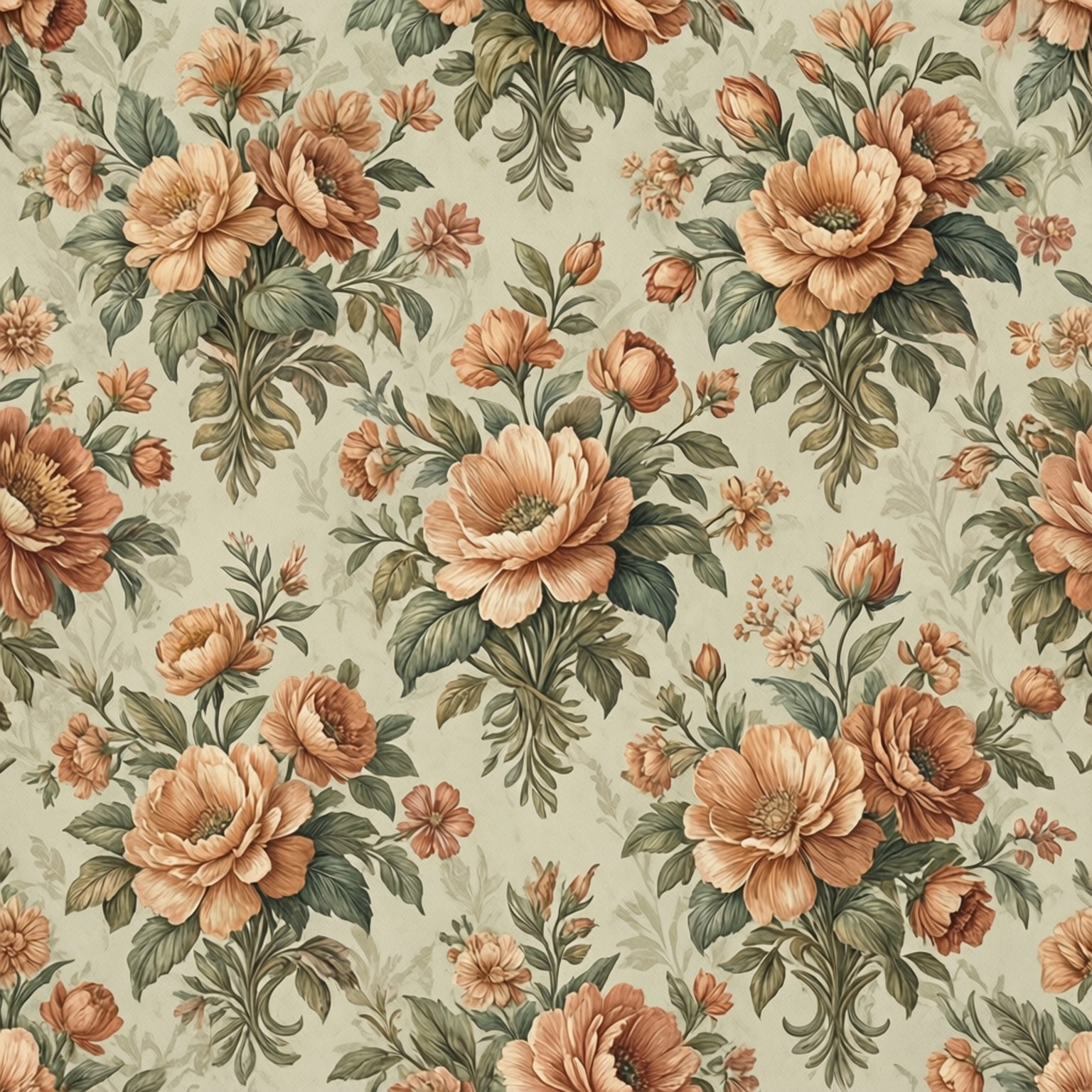 Vintage Blomster Slay Wallpapers