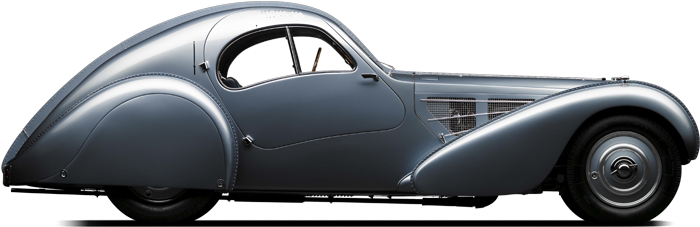 Vintage Bugatti Klassisk Bilprofil Wallpapers