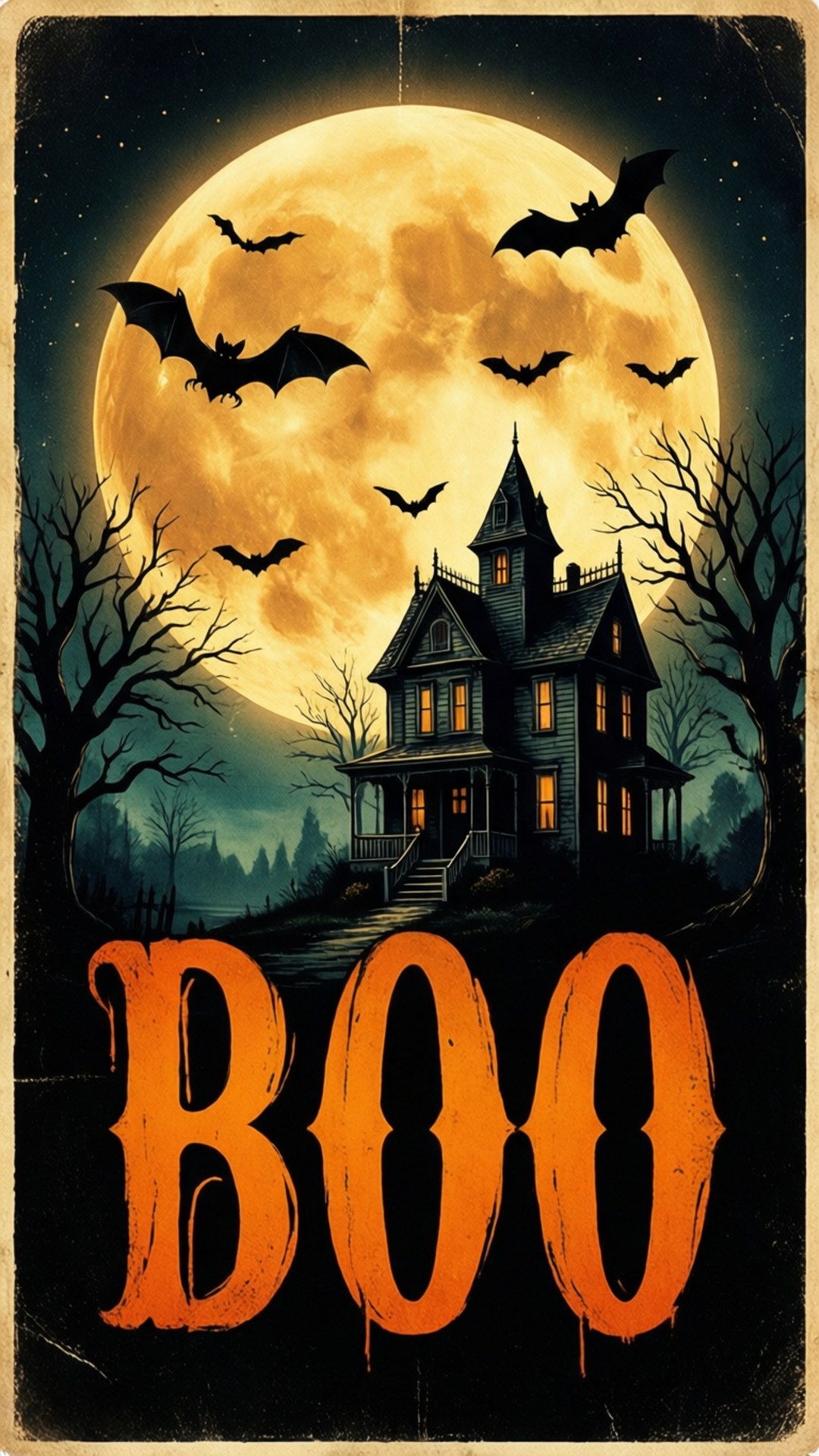 Vintage Halloween Plakat Wallpapers