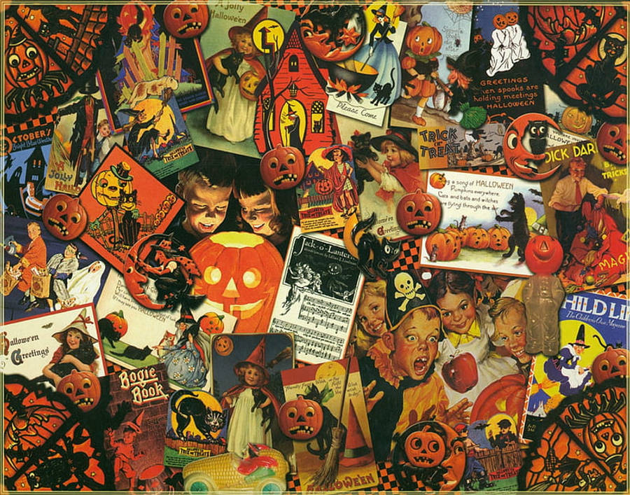 Vintage Halloween Plakat Wallpapers