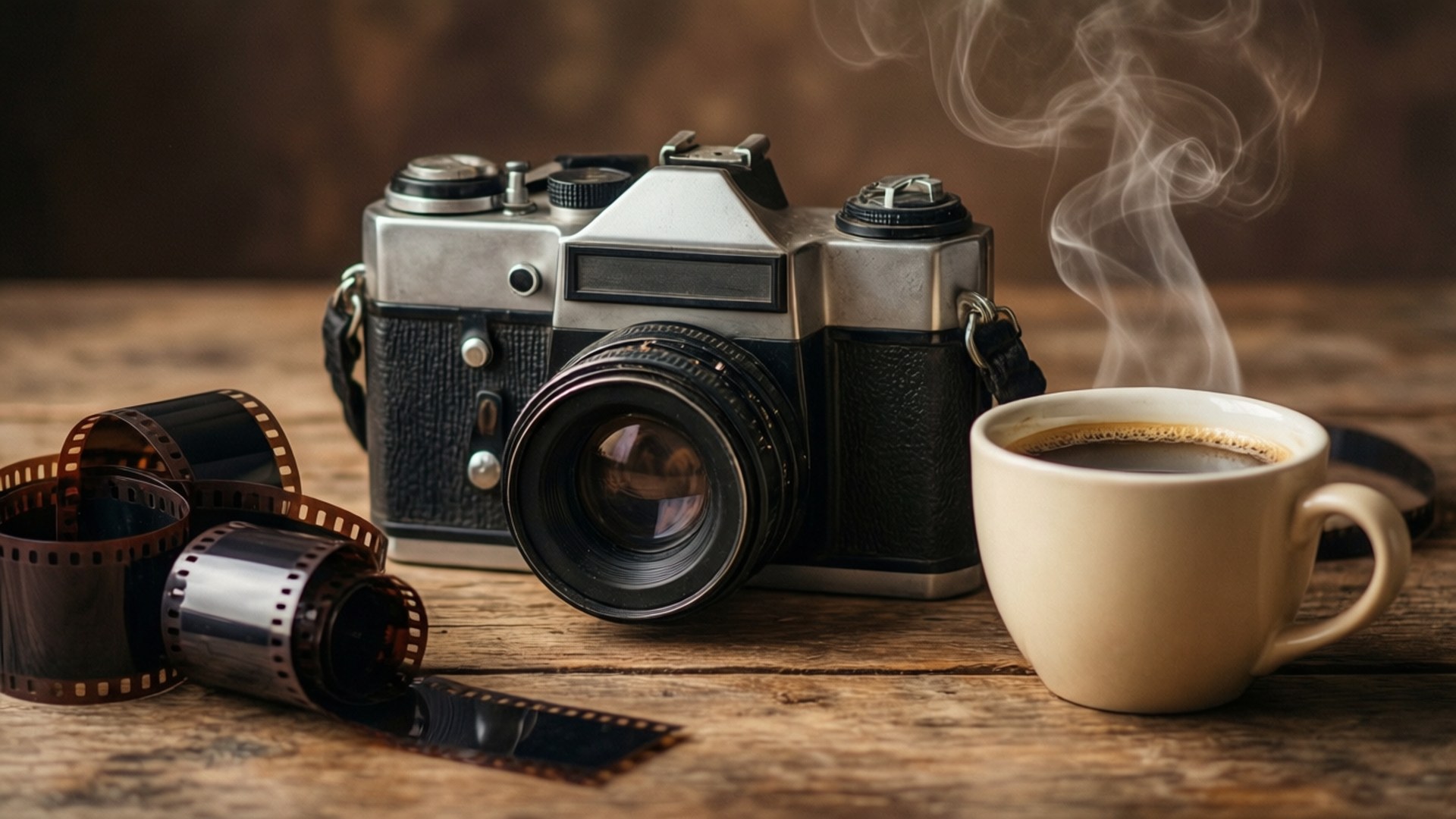 Vintage kamera opsætning Wallpapers