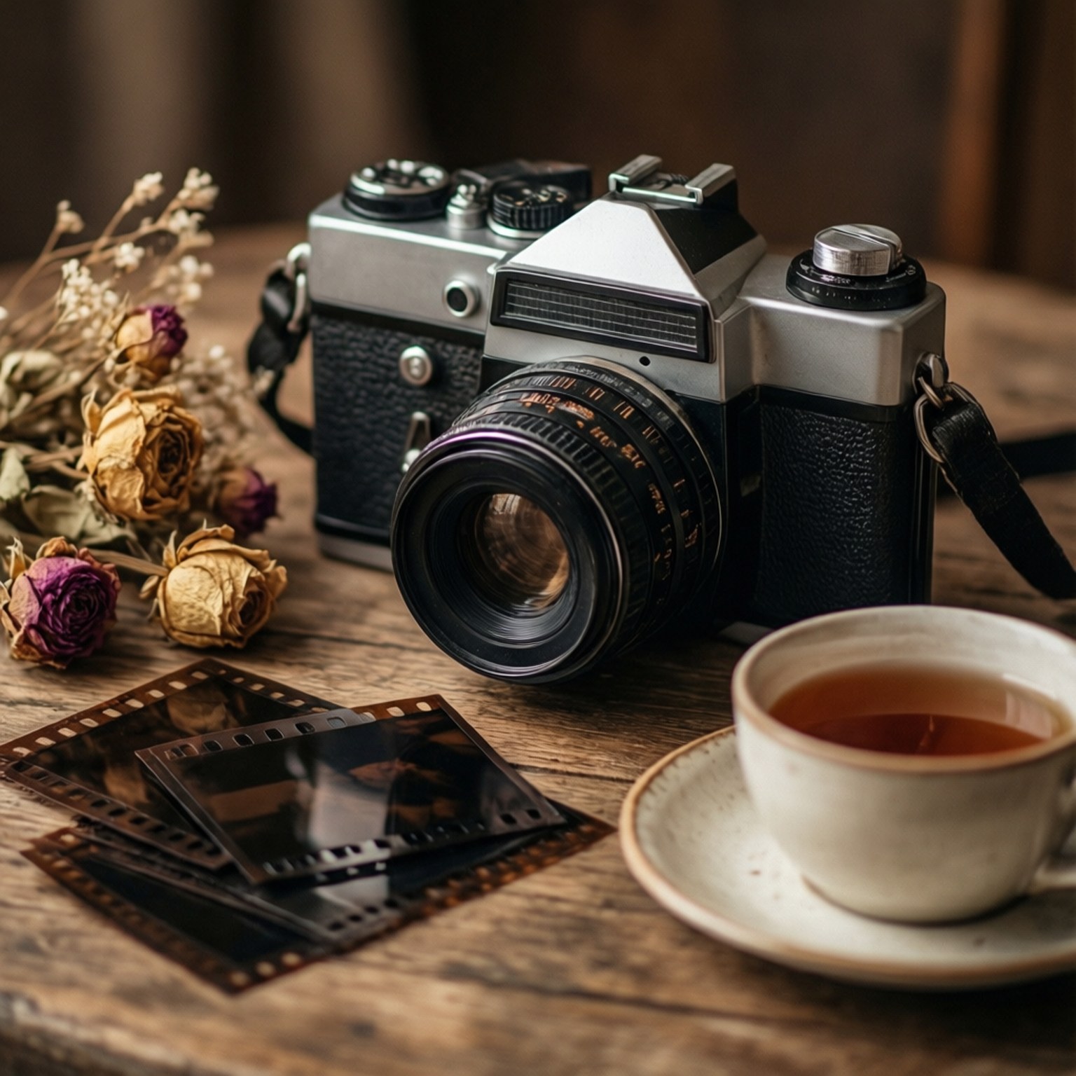 Vintage kamera opsætning Wallpapers