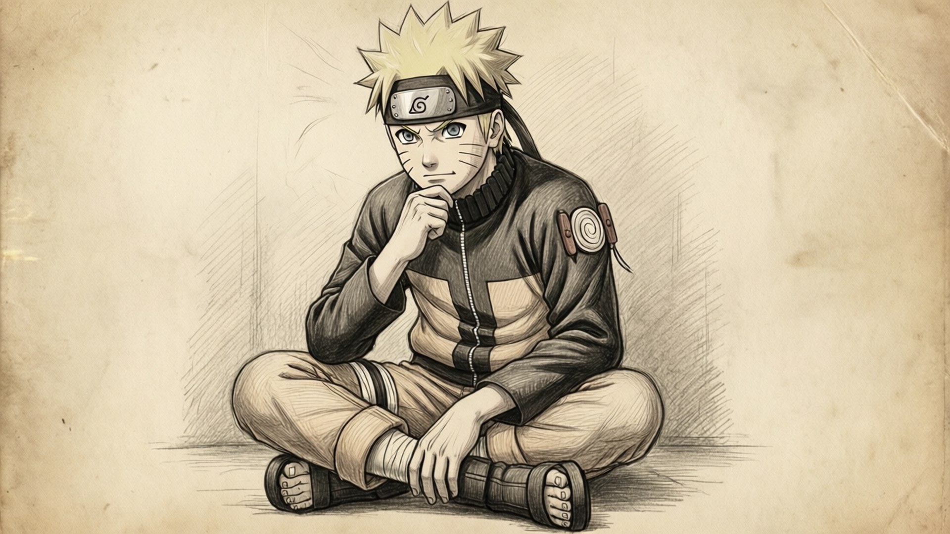 Vintage Naruto Skitse Wallpapers