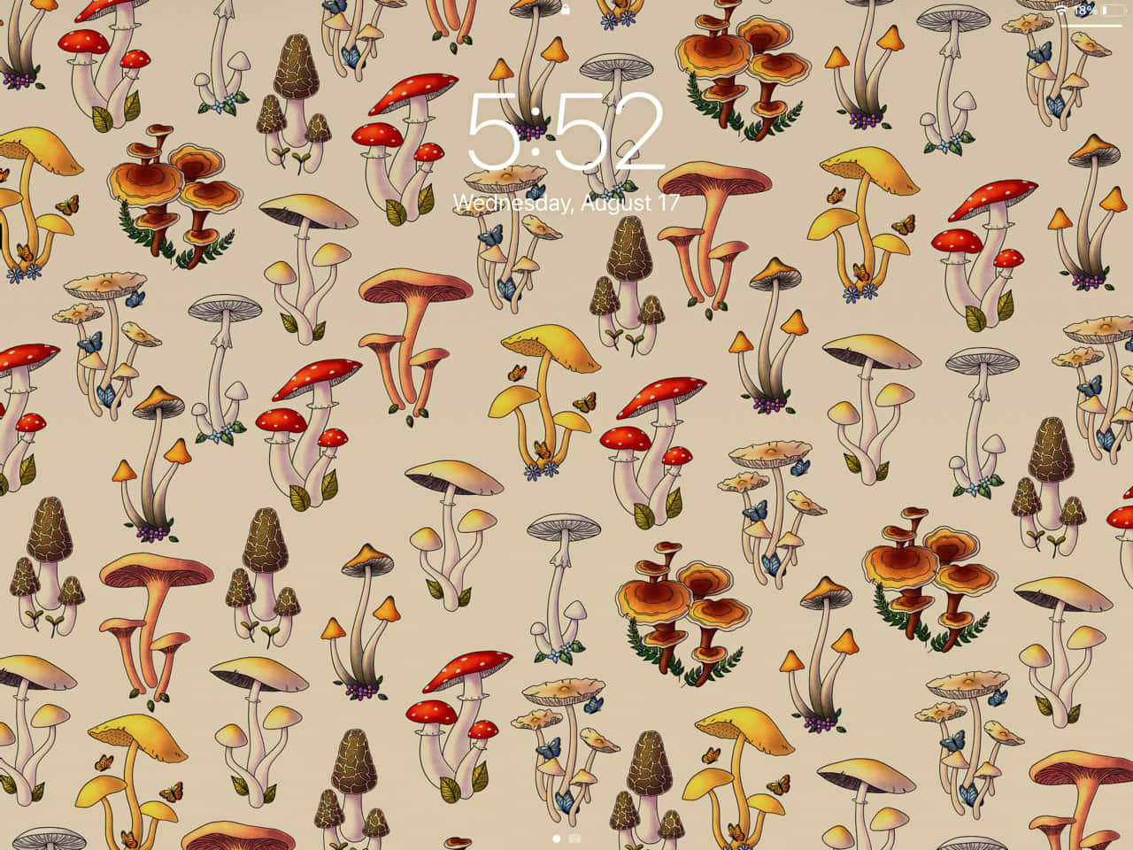 Vintage sød svampeskaermbeskytter Wallpapers