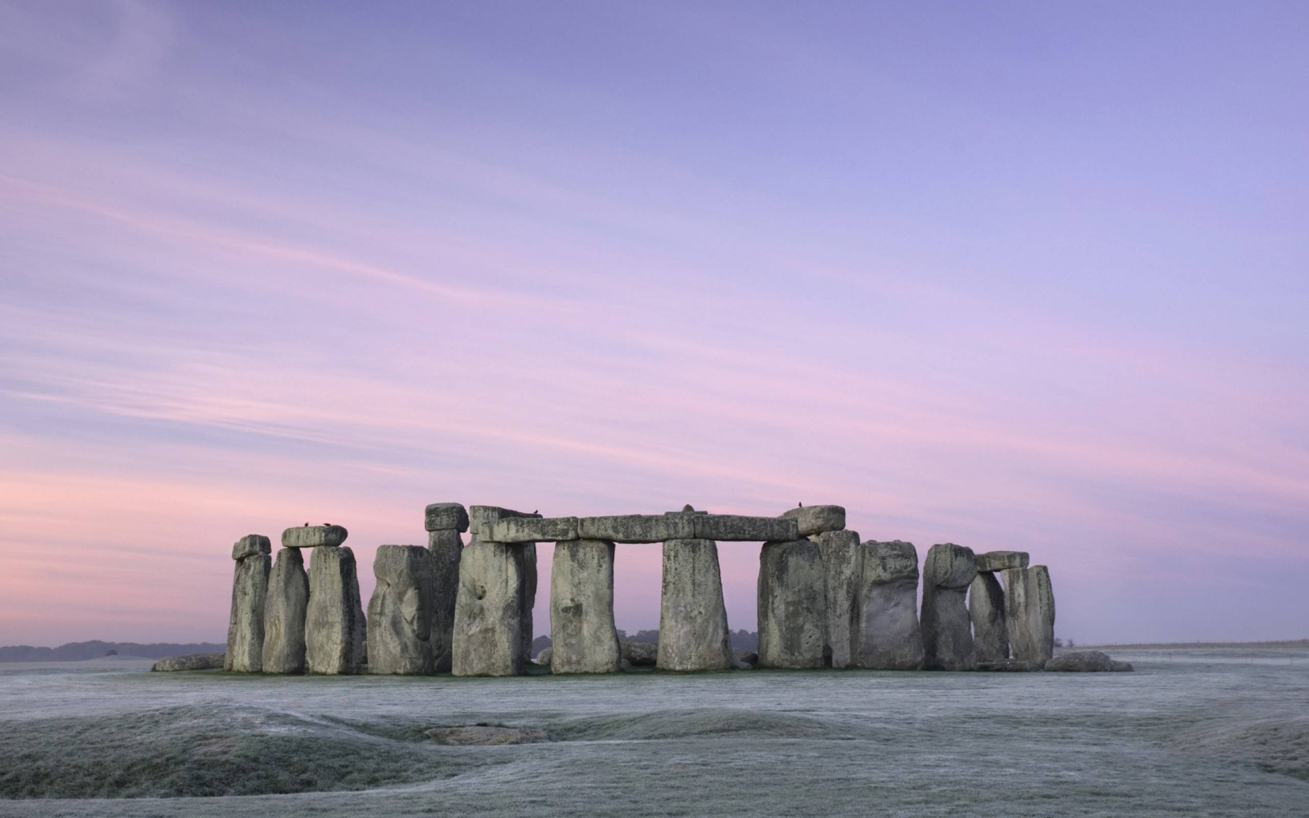 Vinter i Stonehenge England Wallpapers