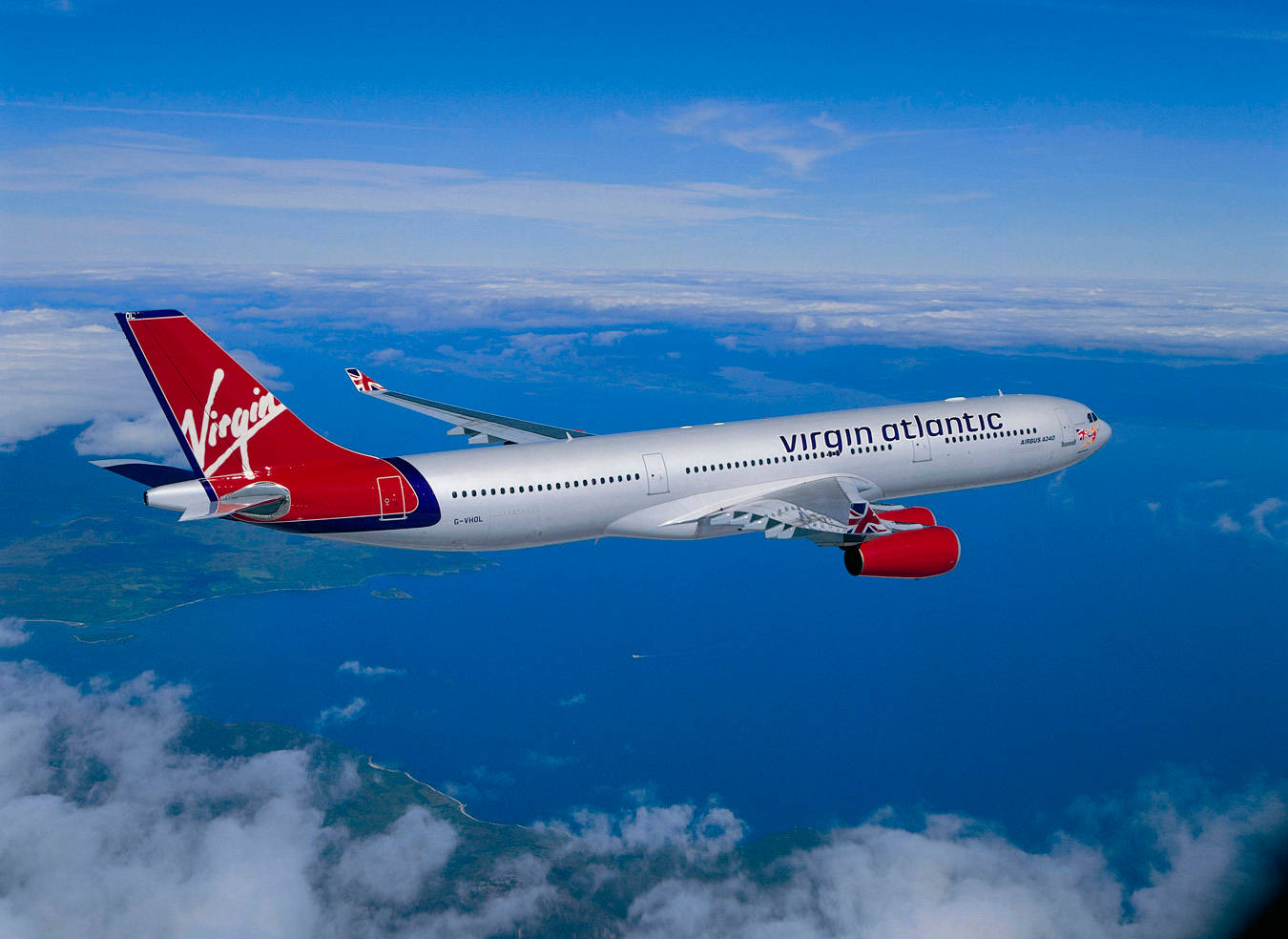Virgin Atlantic-fly på vej op Wallpapers