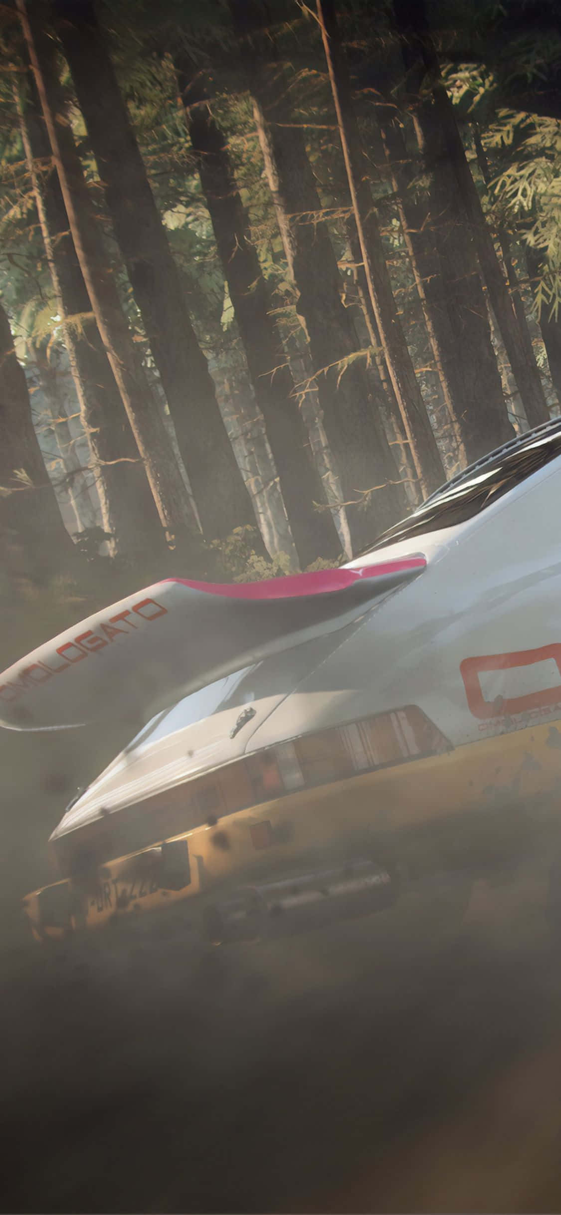 Vis din iPhone Xs frem med stil med Dirt Rally-baggrunden Wallpapers