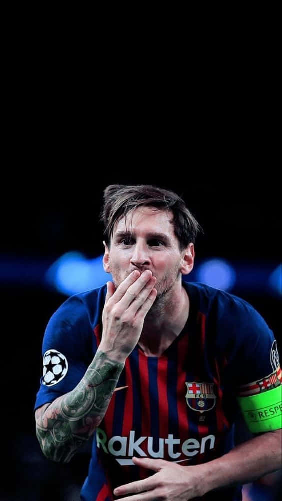 Vis din loyalitet med Messi iPhone Wallpapers