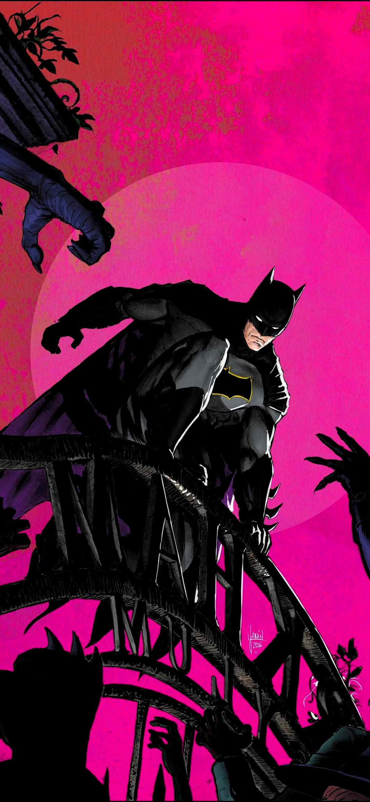 Vis din nørde-stolthed med det fede Batman iPhone Wallpapers
