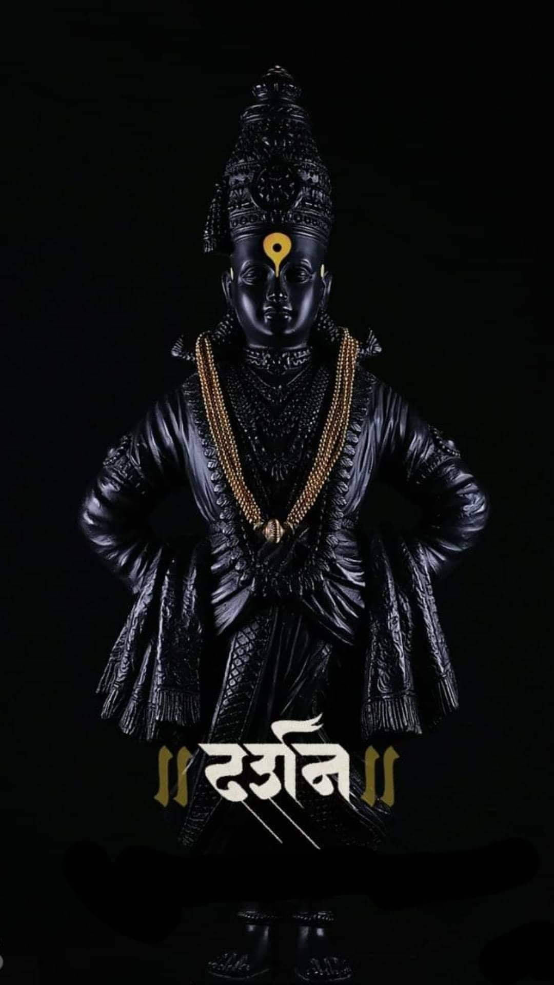 Vitthal udskåret træstatue Wallpapers