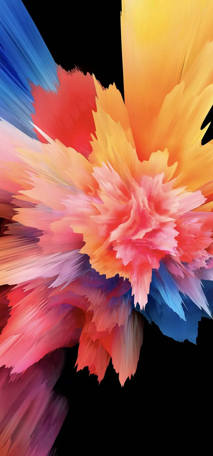 Vivo Y11 Farverig Eksplosion Wallpapers