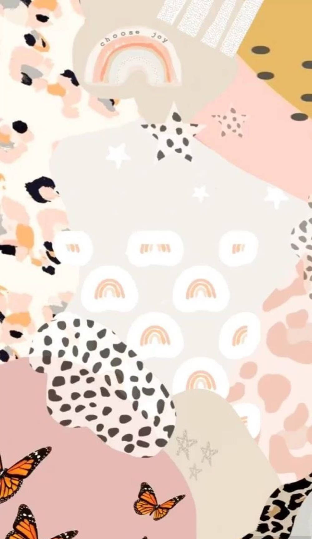 Vælg Glæde Simpel Boho Wallpapers