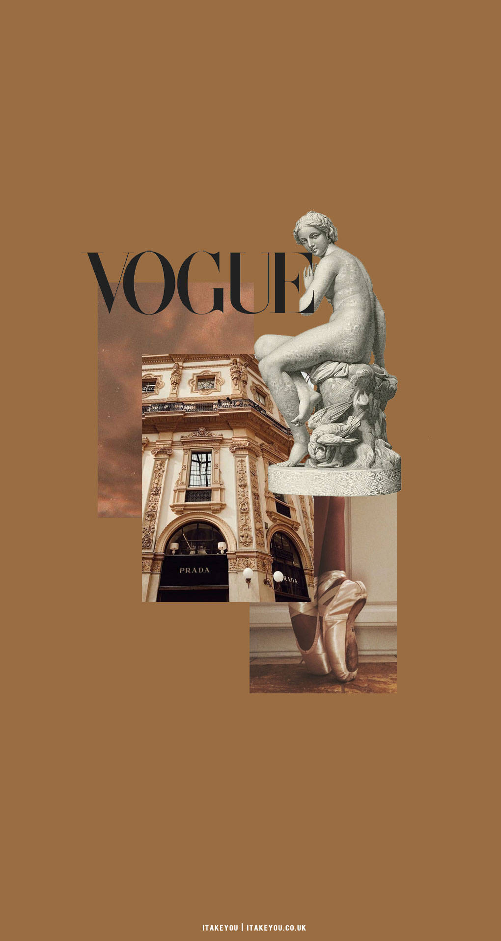 Vogue Magasin Beige Brun Æstetik Wallpapers