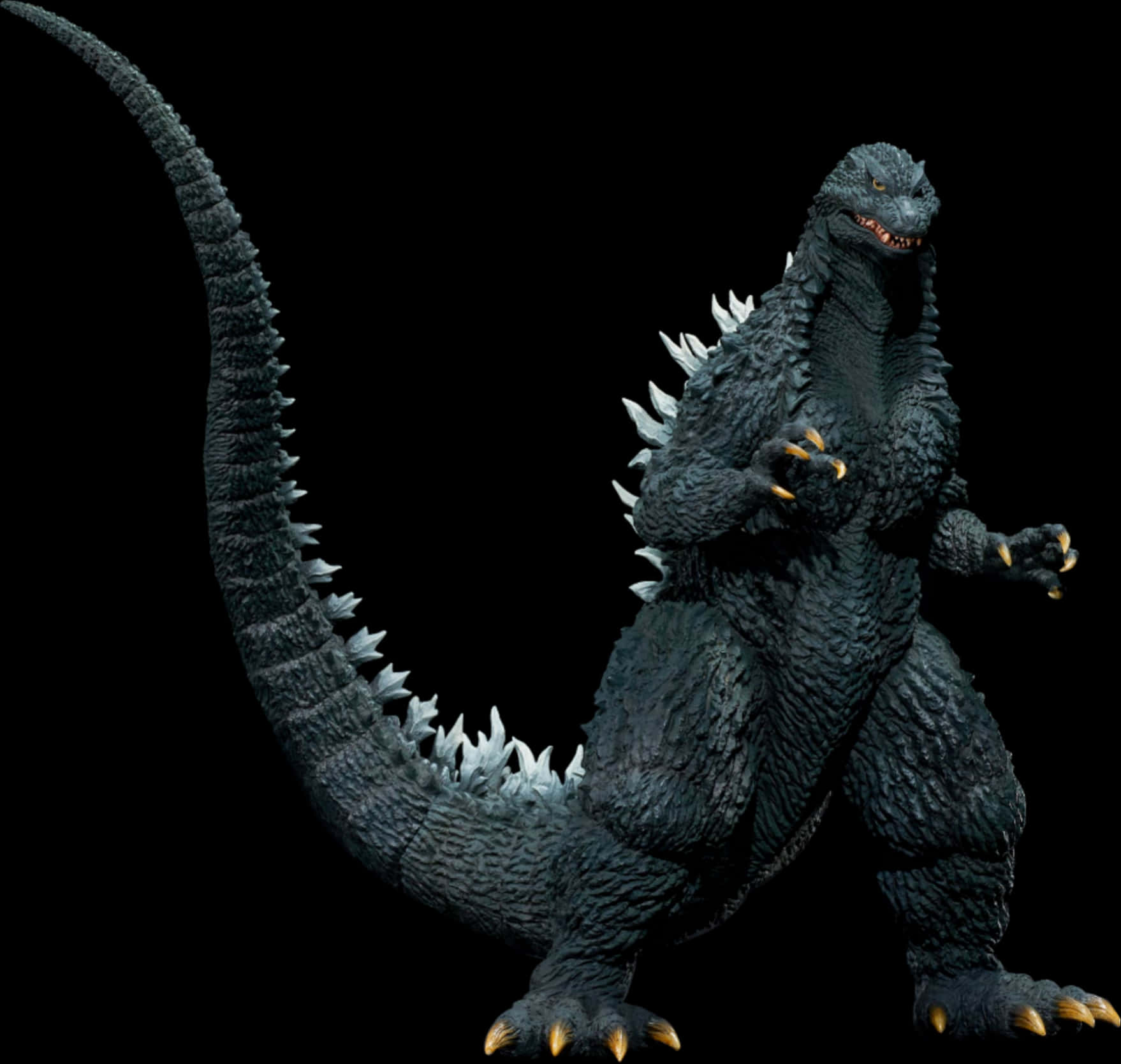 Voldsom Godzilla-figur isoleret Wallpapers