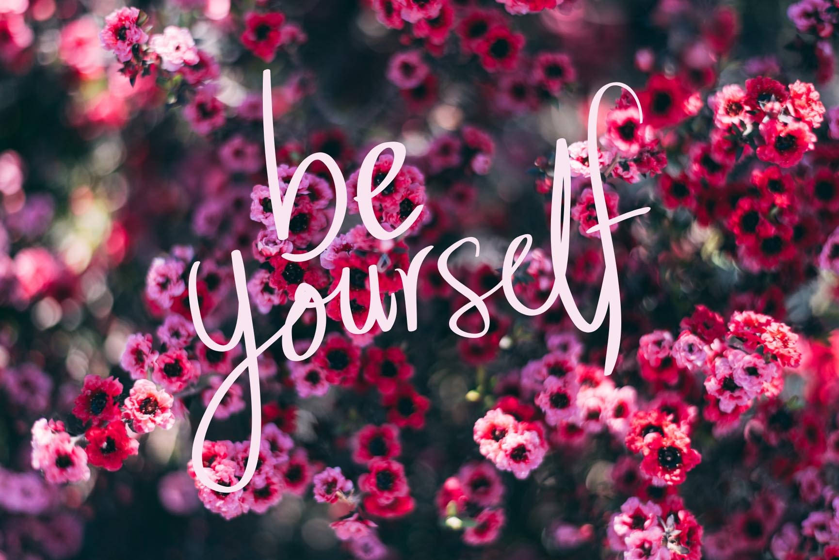 Vær dig selv Søde positive citater Wallpapers