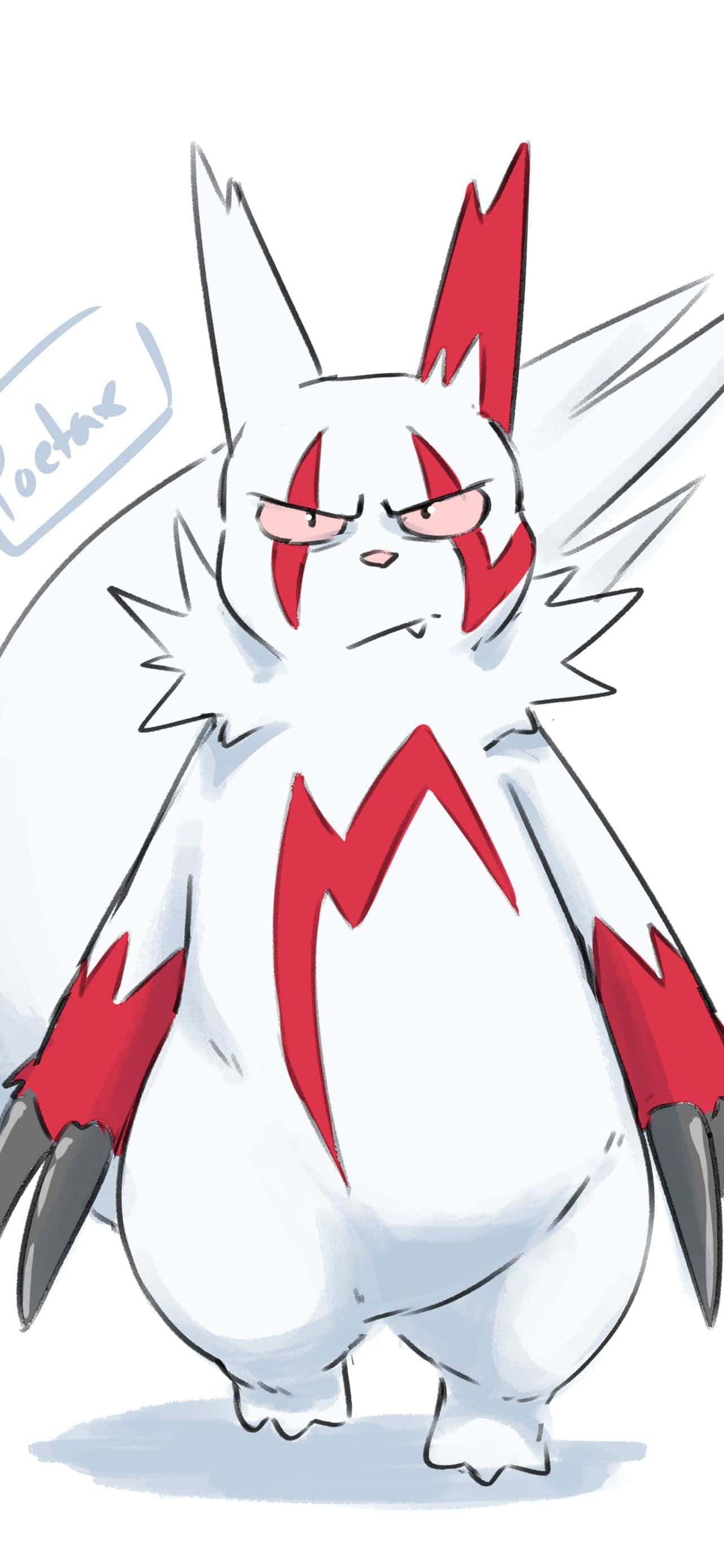Vredt ansigt af Zangoose Wallpapers