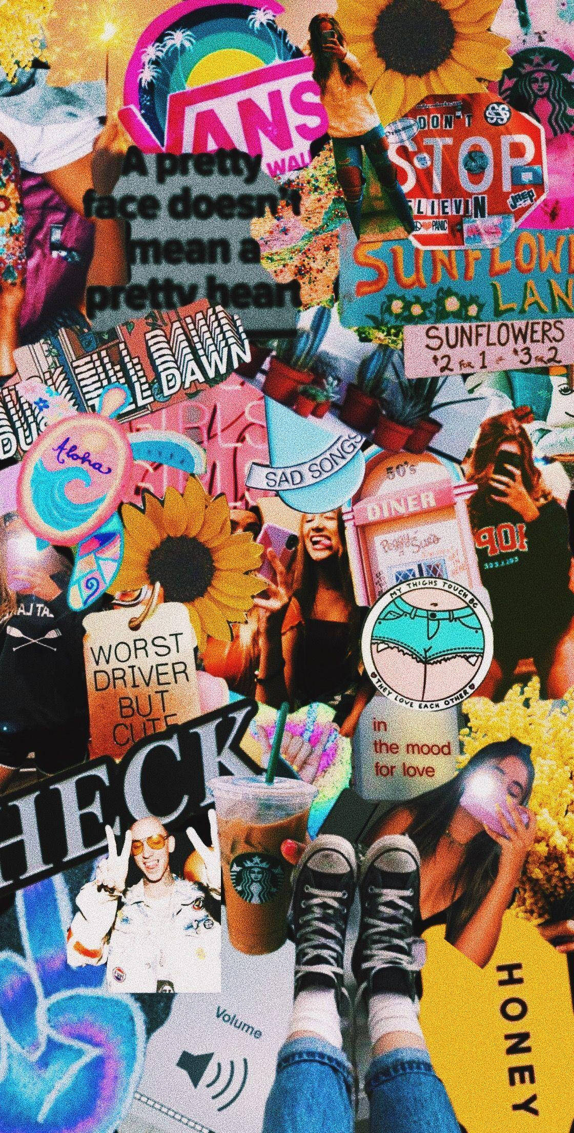 Værste Chauffør Men Sød Æstetik VSCO Collage Wallpapers