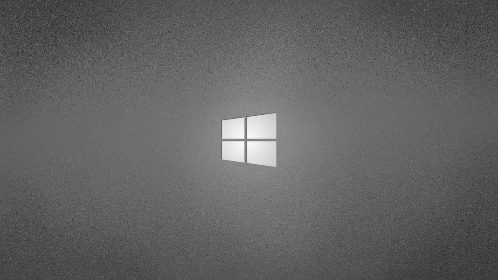 Windows-logo mod solid grå baggrund Wallpapers