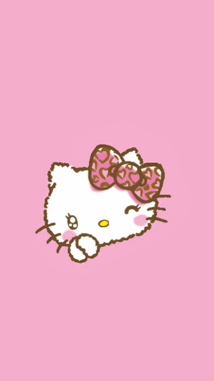 Winkende Hello Kitty Æstetik Wallpapers