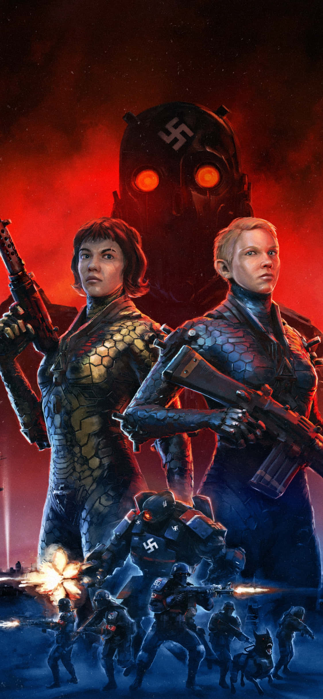Wolfenstein II the New Colossus på iPhone Xs Wallpapers