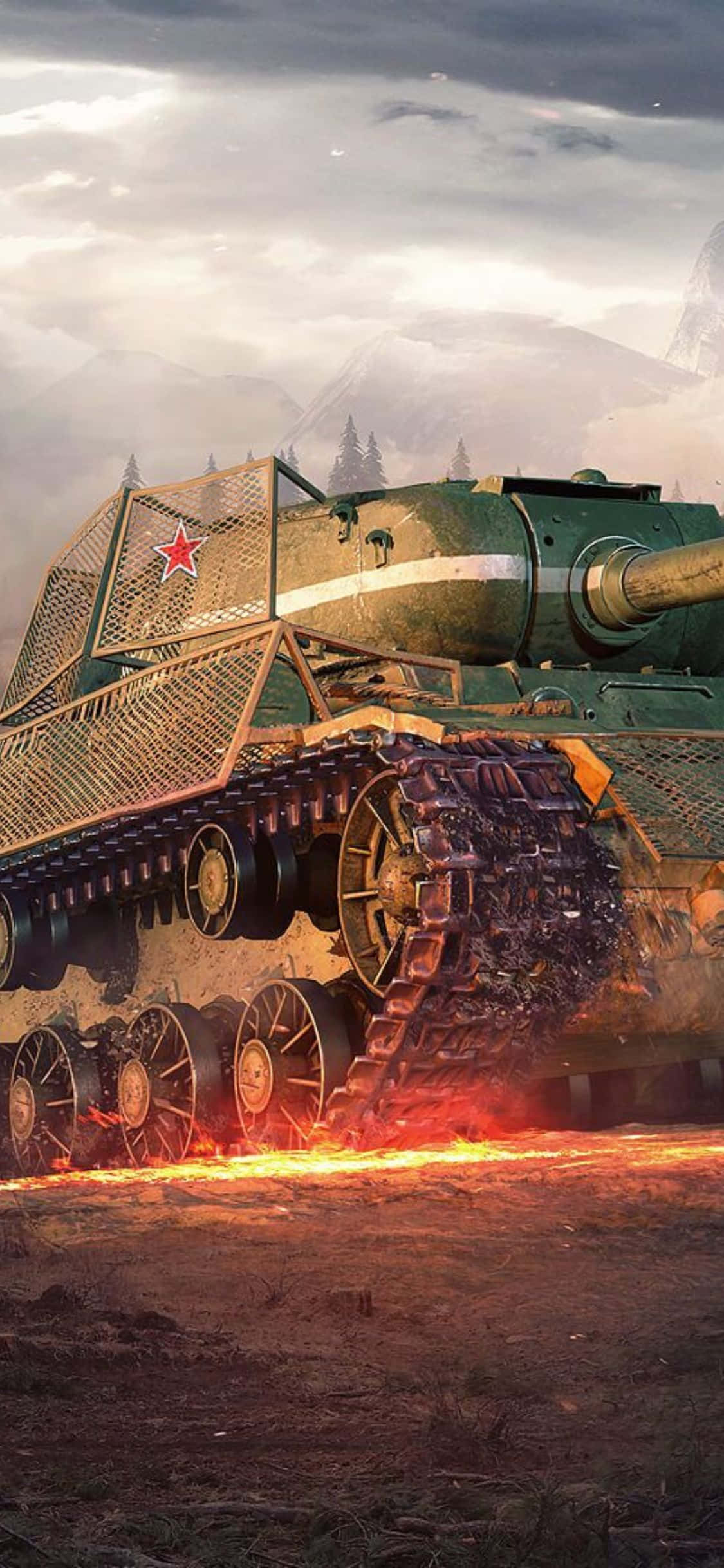 world of tanks - en tank midt på en mark Wallpapers