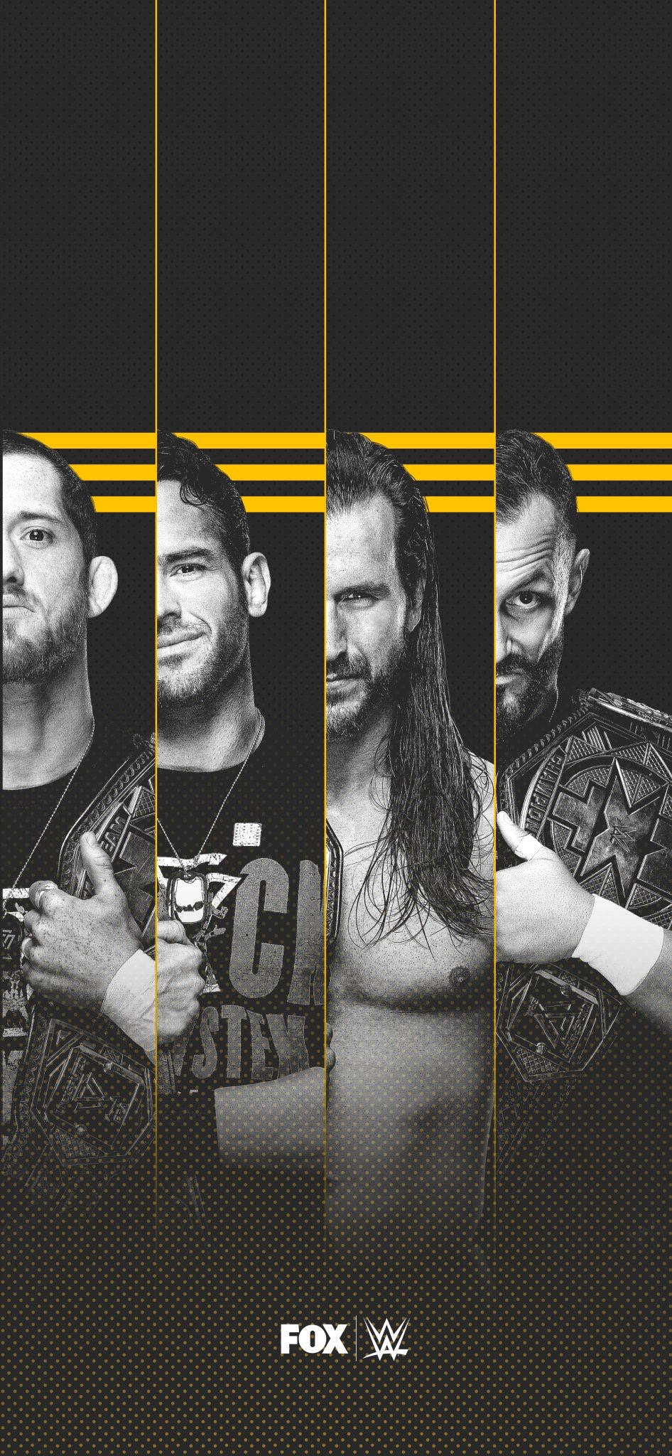 WWE Nxt Superstars Sort og Hvid Wallpapers