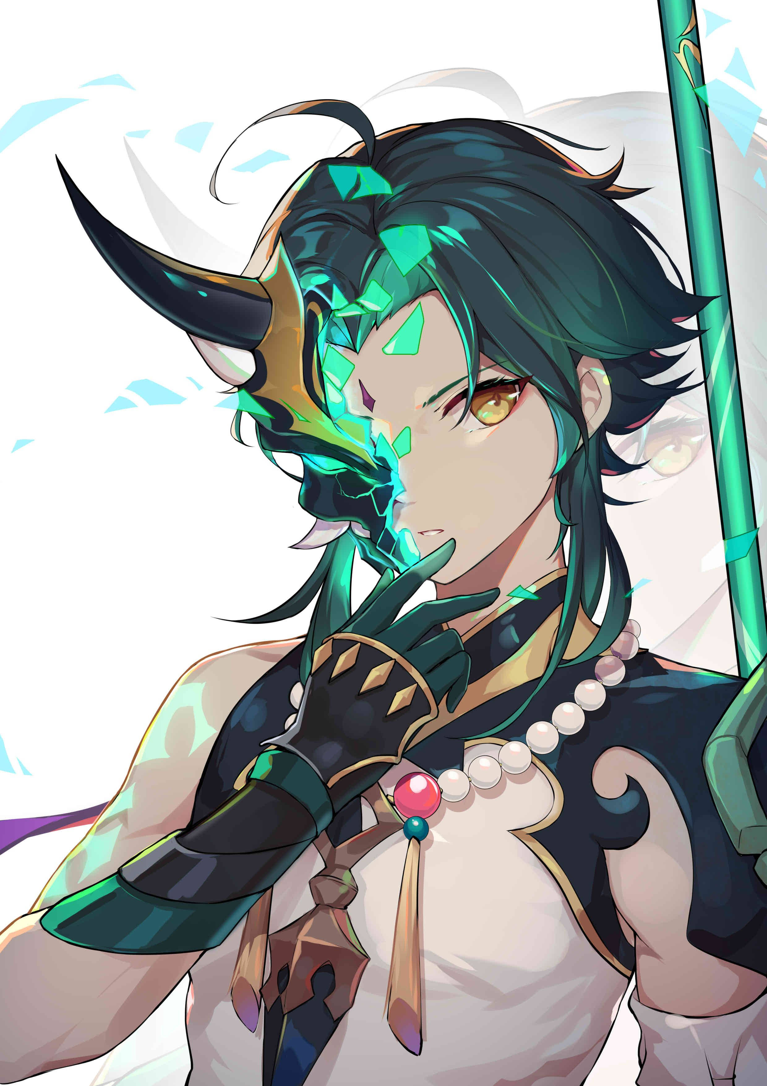 Xiao Genshin Impact Officielt Fanart Wallpapers