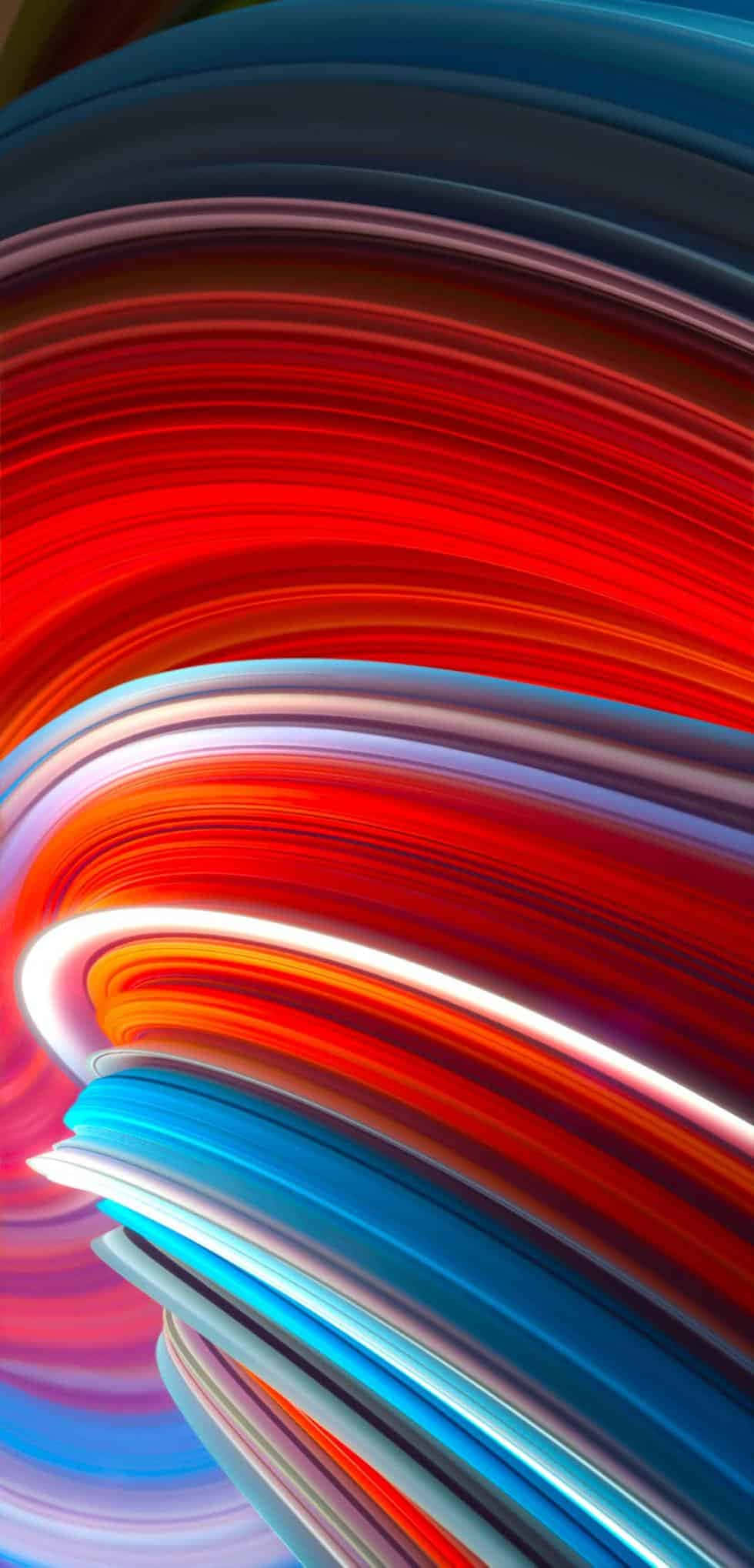 Xiaomi-smartphone på abstrakt baggrund Wallpapers