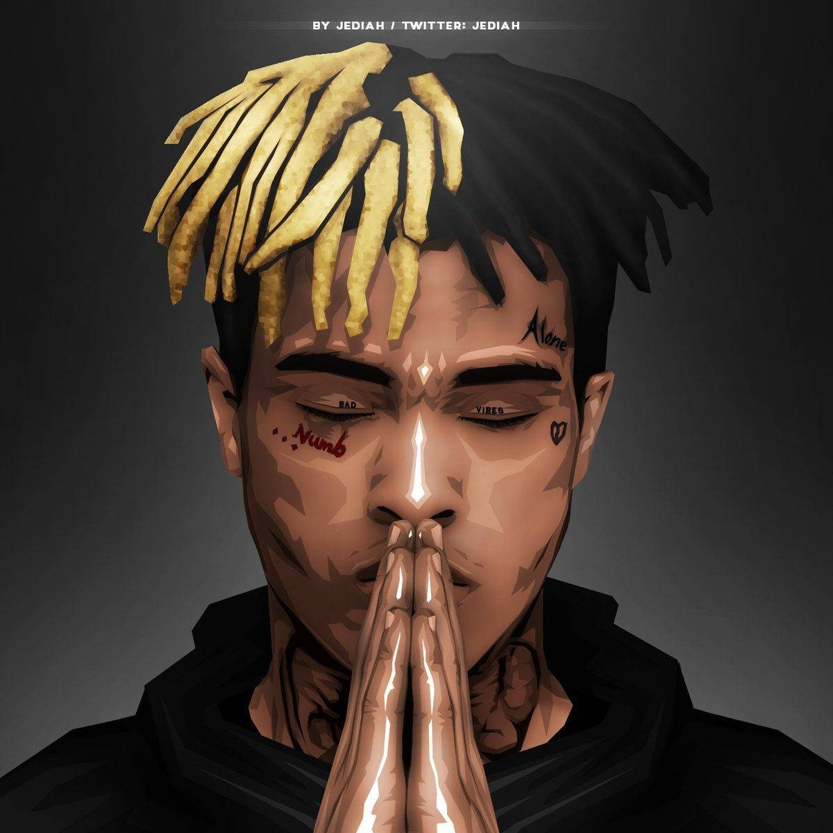 Xxxtentacion Anime bedende hænder Wallpapers