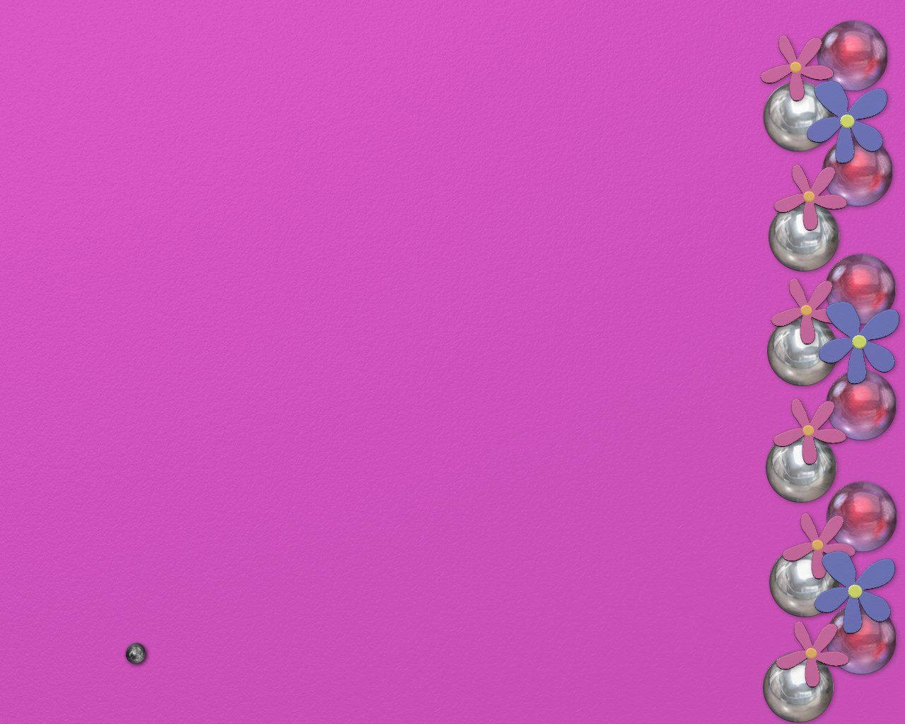 Y2k æstetik med perler og blomster Wallpapers