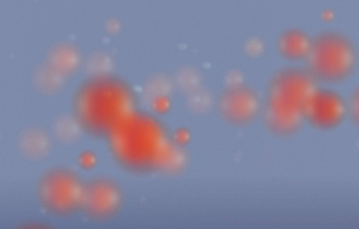 Y2k æstetiske falmede orange kugler Wallpapers