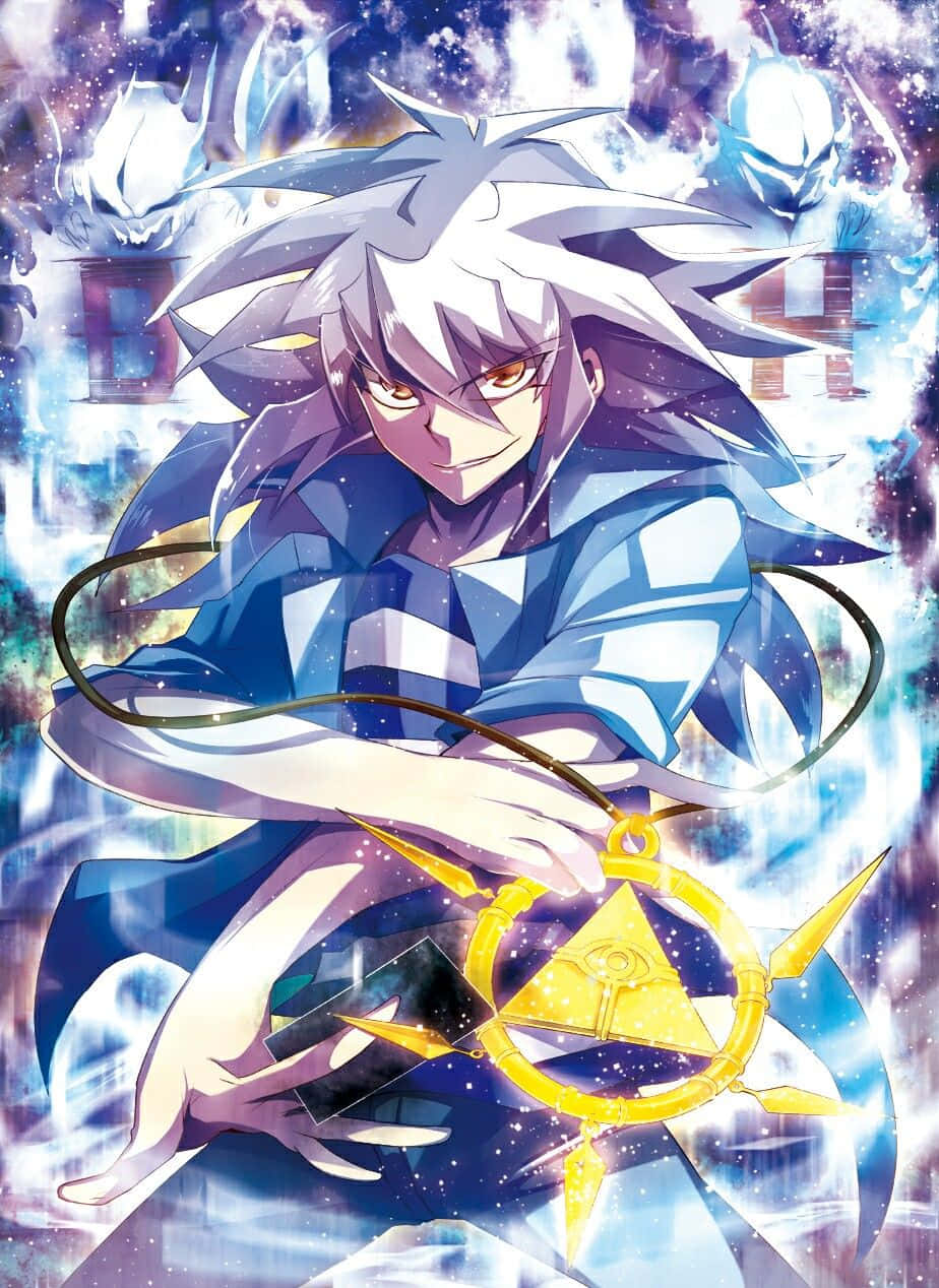 Yami Bakura griner ildevarslende i skyggen Wallpapers