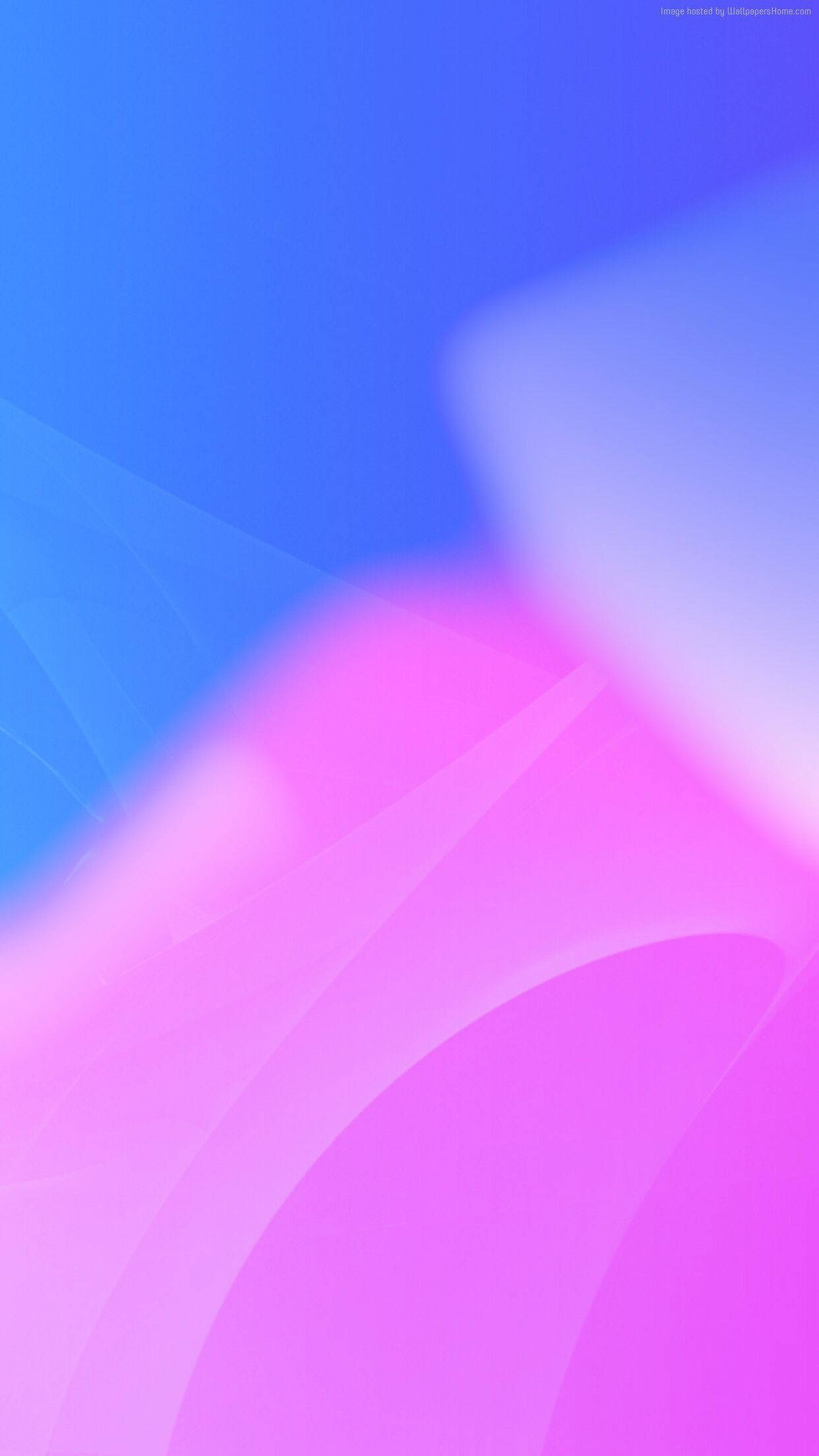 Yndefuldt samspil af lyserøde og blå former Wallpapers